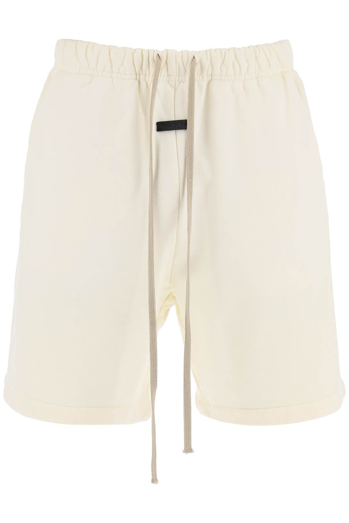image of Fear Of God Cotton Terry Sports Bermuda Shorts in Bianco, Men's (Size 35)