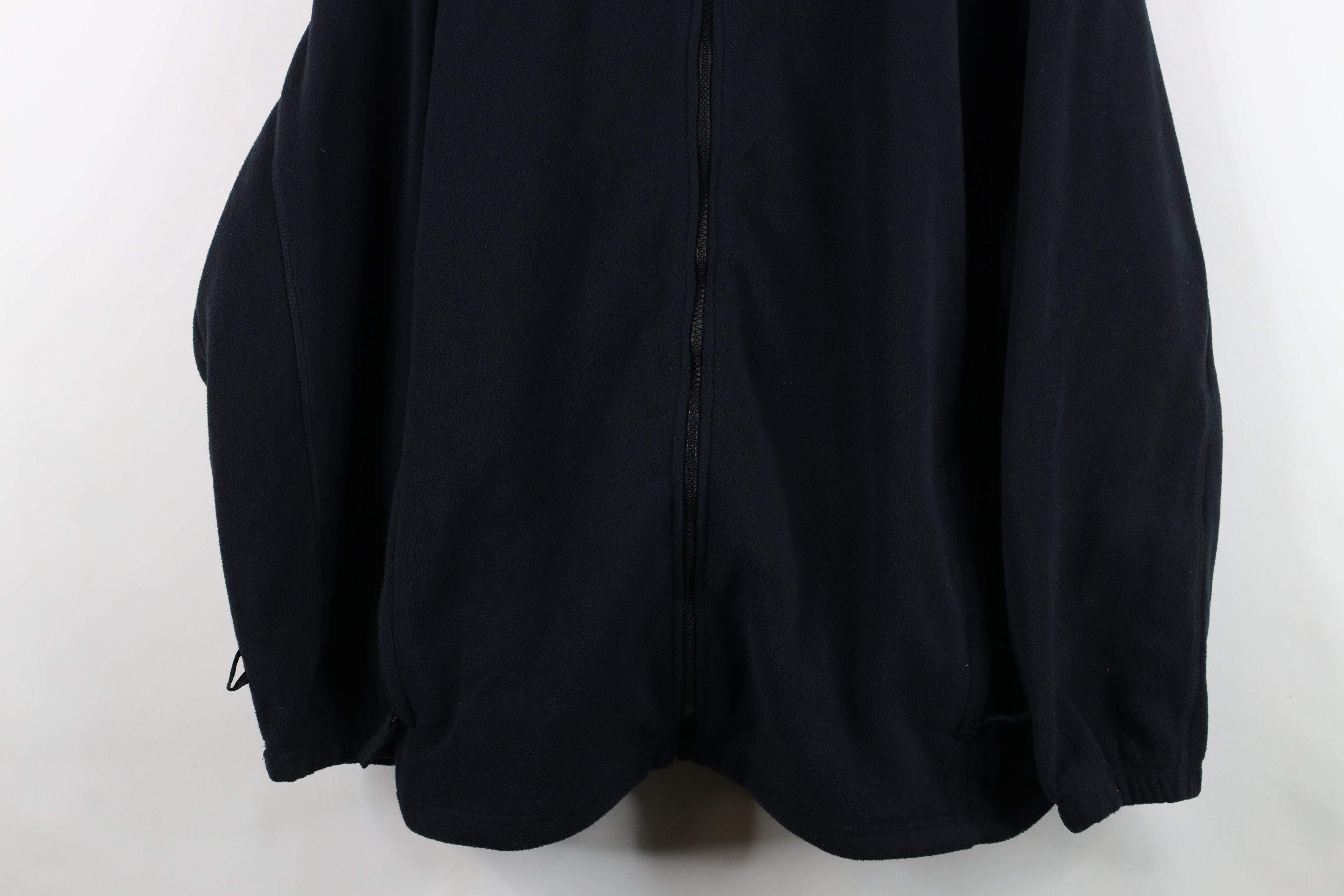 Lands' End Vintage Y2K Lands End Blank Full Zip Fleece Jacket Dark Blue Size US XXL / EU 58 / 5 - 3 Thumbnail