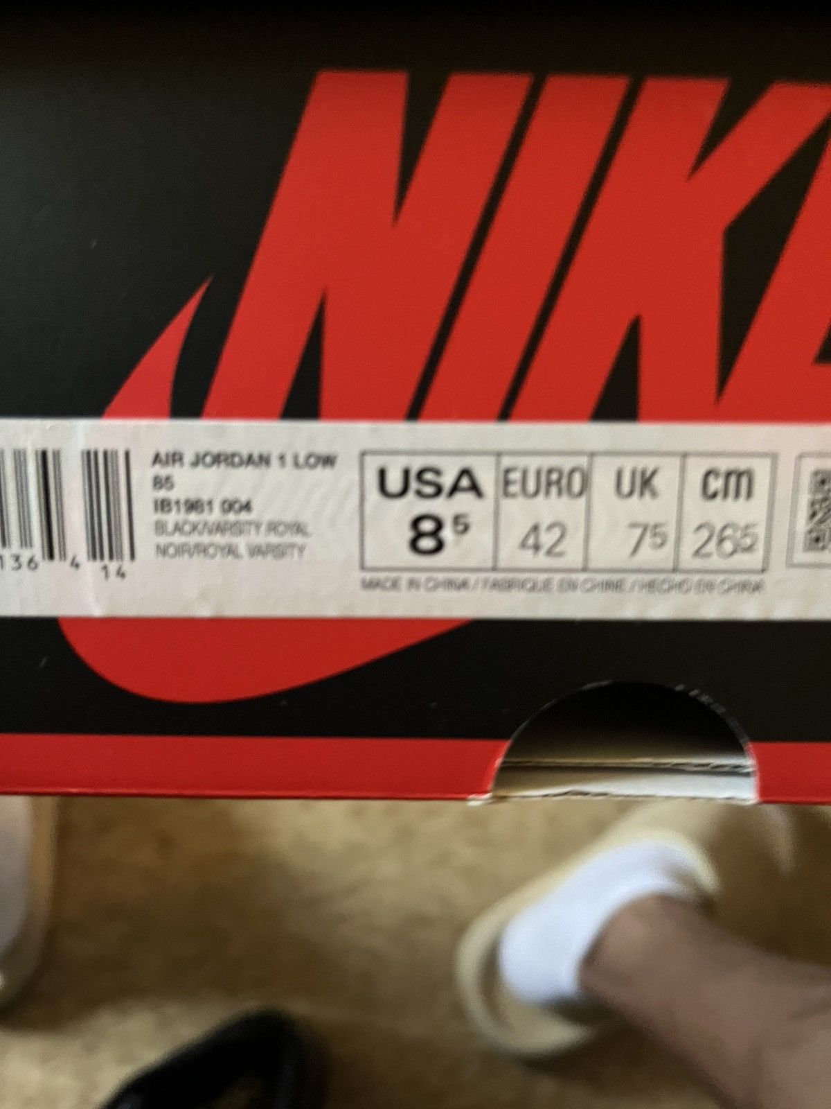 Nike Jordan low 85 royal Size US 8.5 / EU 41-42 - 7 Thumbnail