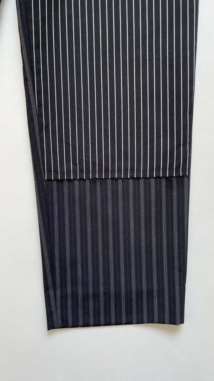 Comme des Garcons S/S 19 Reworked Black/White Pinstripe Pants Size US 30 / EU 46 - 9 Thumbnail