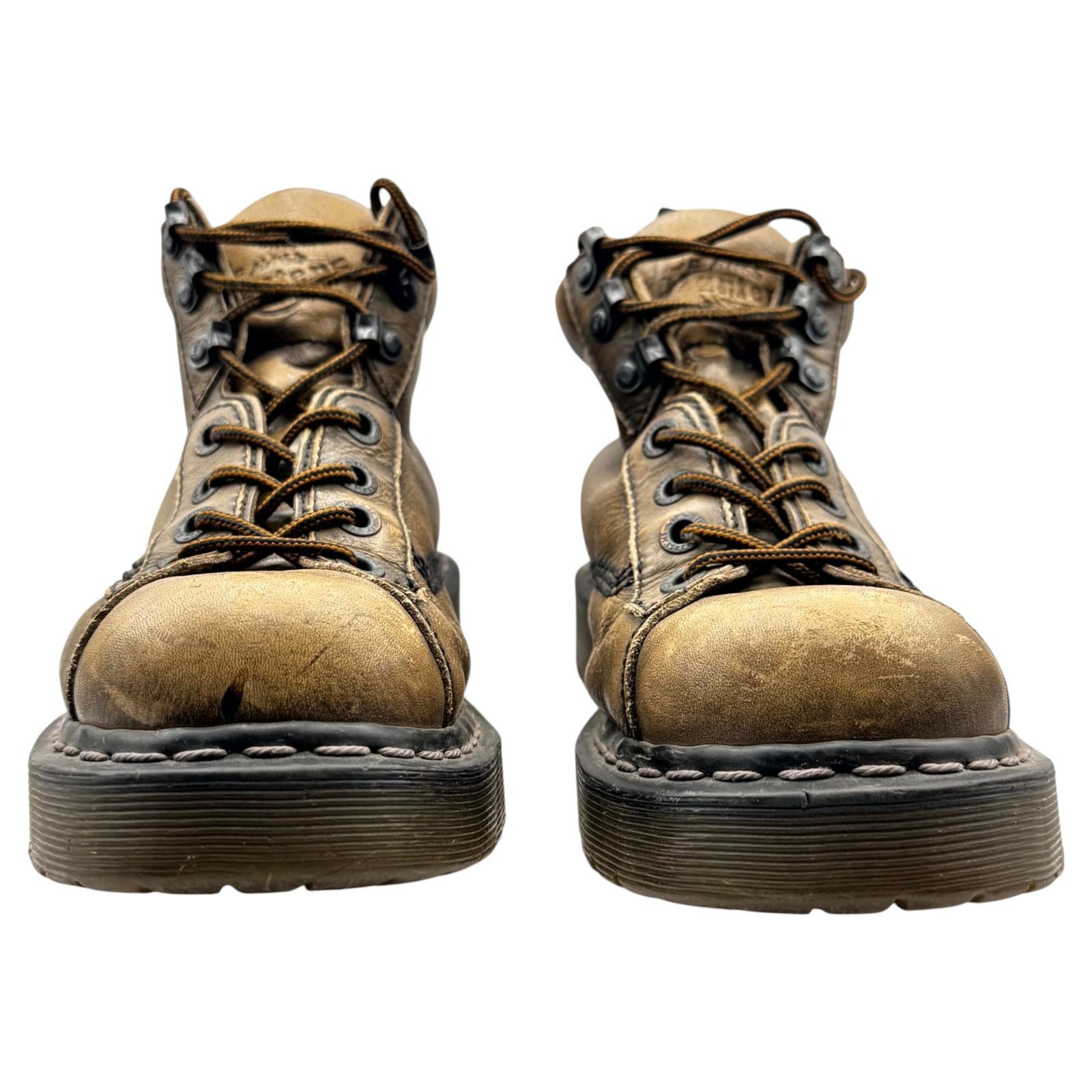 Dr. Martens Dr Martens Work Boots Leather Distressed Brown Grunge 8 Size US 8 / EU 41 - 6 Thumbnail