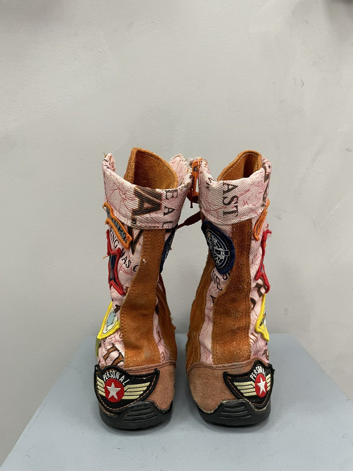 Hysteric Glamour Racing moto patch work racing hystericglamour style boots Size US 7 / IT 37 - 4 Thumbnail