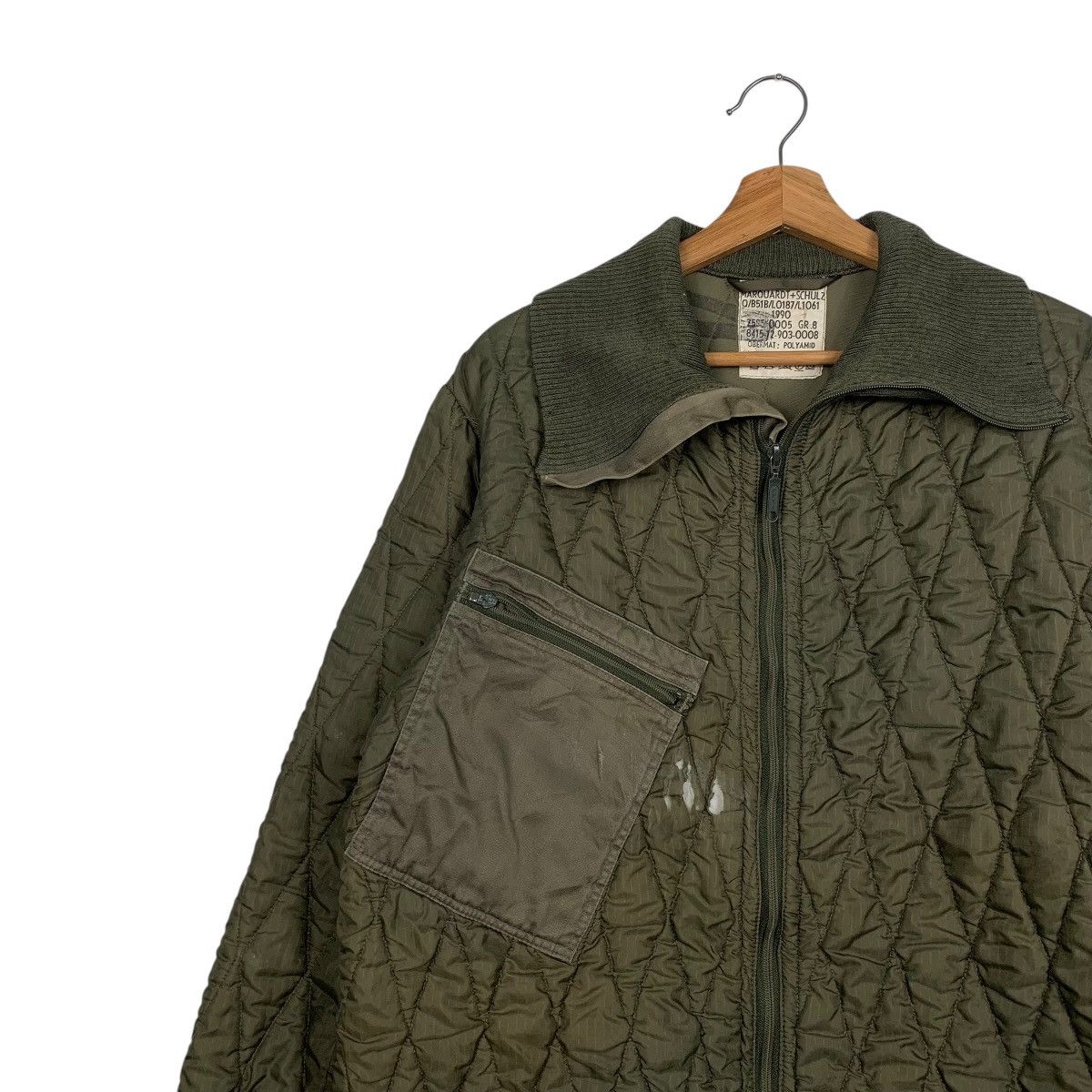 Vintage Vintage Military Opti Zipper Quilted Jacket Size US M / EU 48-50 / 2 - 6 Thumbnail