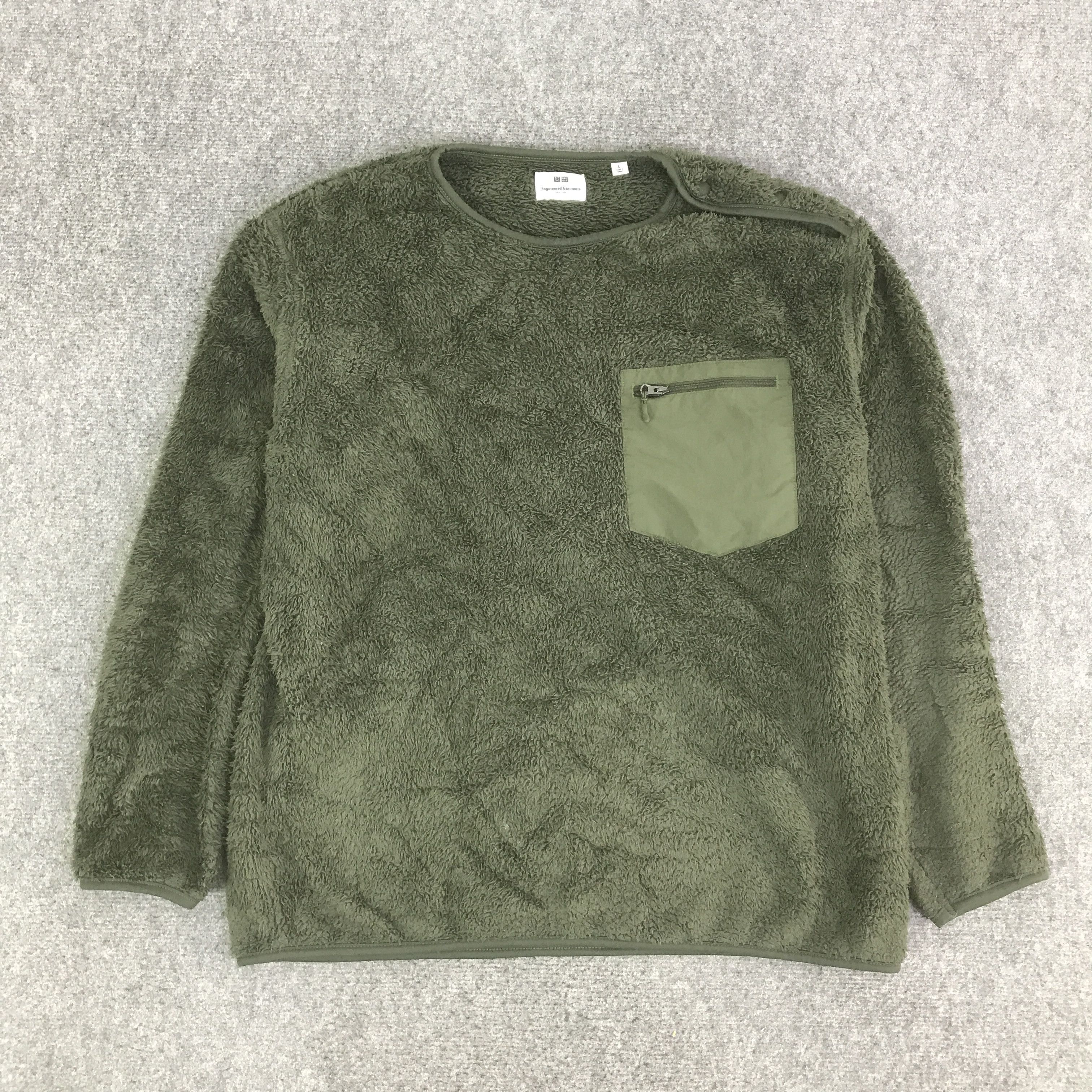 Engineered Garments ENGINEERED GARMENTS x UNIQLO FLEECE SWEATSHIRT K121B4 Size US L / EU 52-54 / 3 - 1 Thumbnail