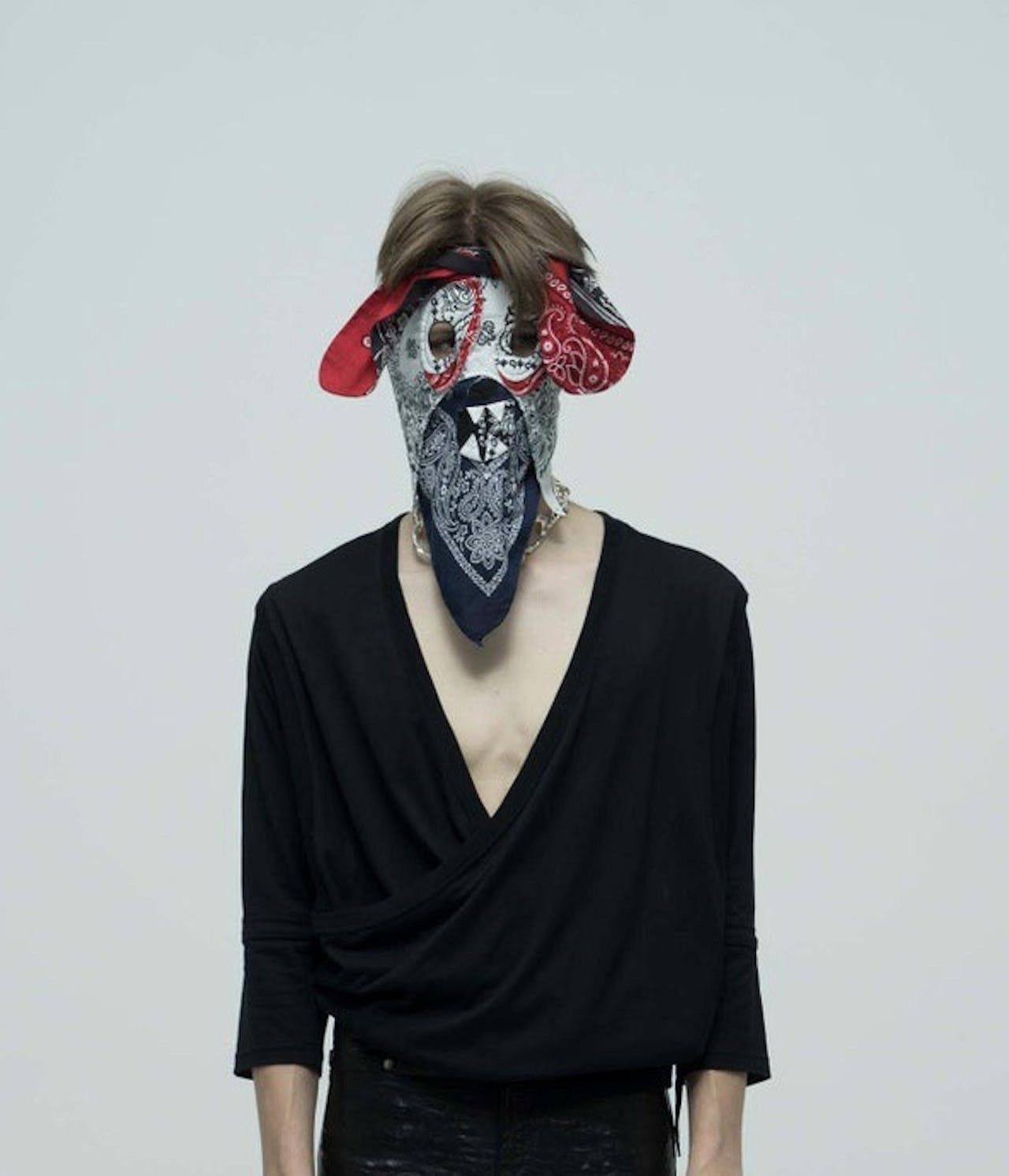 Handmade × If Six Was Nine × Le Grande Bleu (L.G.B.) RARE‼️The Skodana Mask Takahiromiyashita the soloist Style Size ONE SIZE - 14 Thumbnail