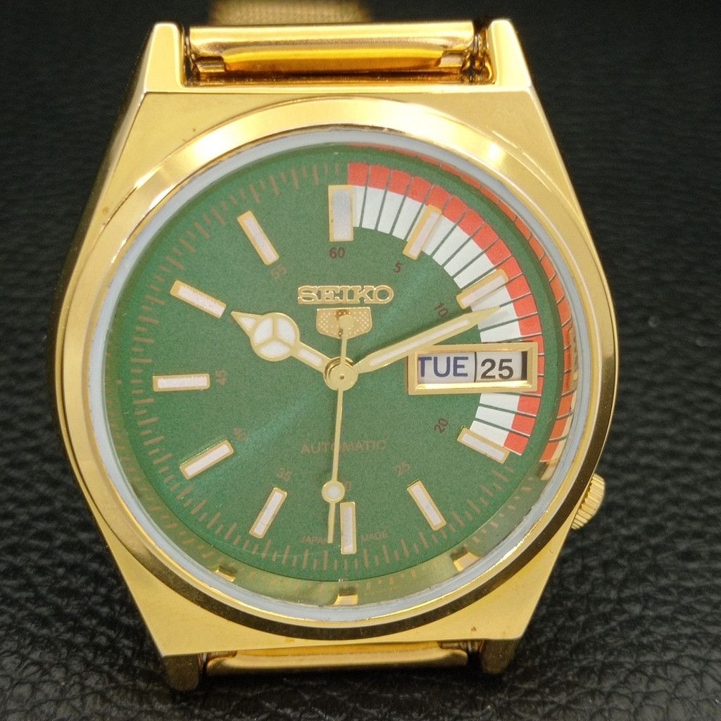Seiko REFURBISHED VINTAGE SEIKO 5 AUTO JAPAN MENS WATCH a440683 Size 38 - 4 Thumbnail