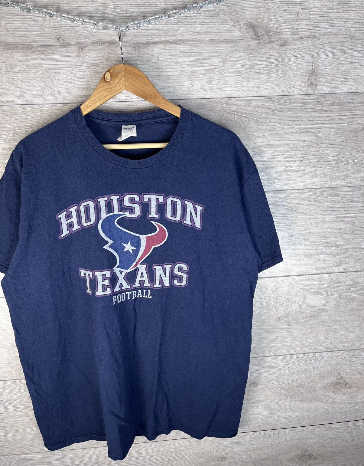 Fruit Of The Loom Vintage men’s merch t-shirt Houston Texans Football size xxl Size US XXL / EU 58 / 5 - 4 Thumbnail