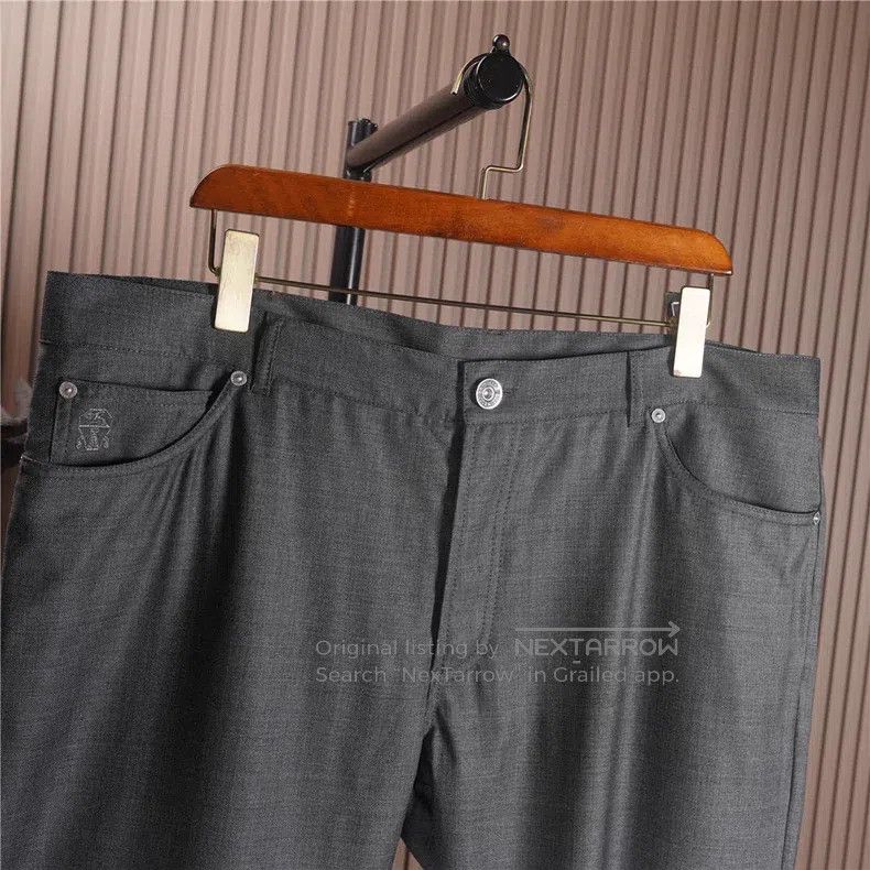Brunello Cucinelli Brunello Cucinelli Fall/Winter Men's Wool Casual Pants Size US 40 / EU 56 - 3 Thumbnail