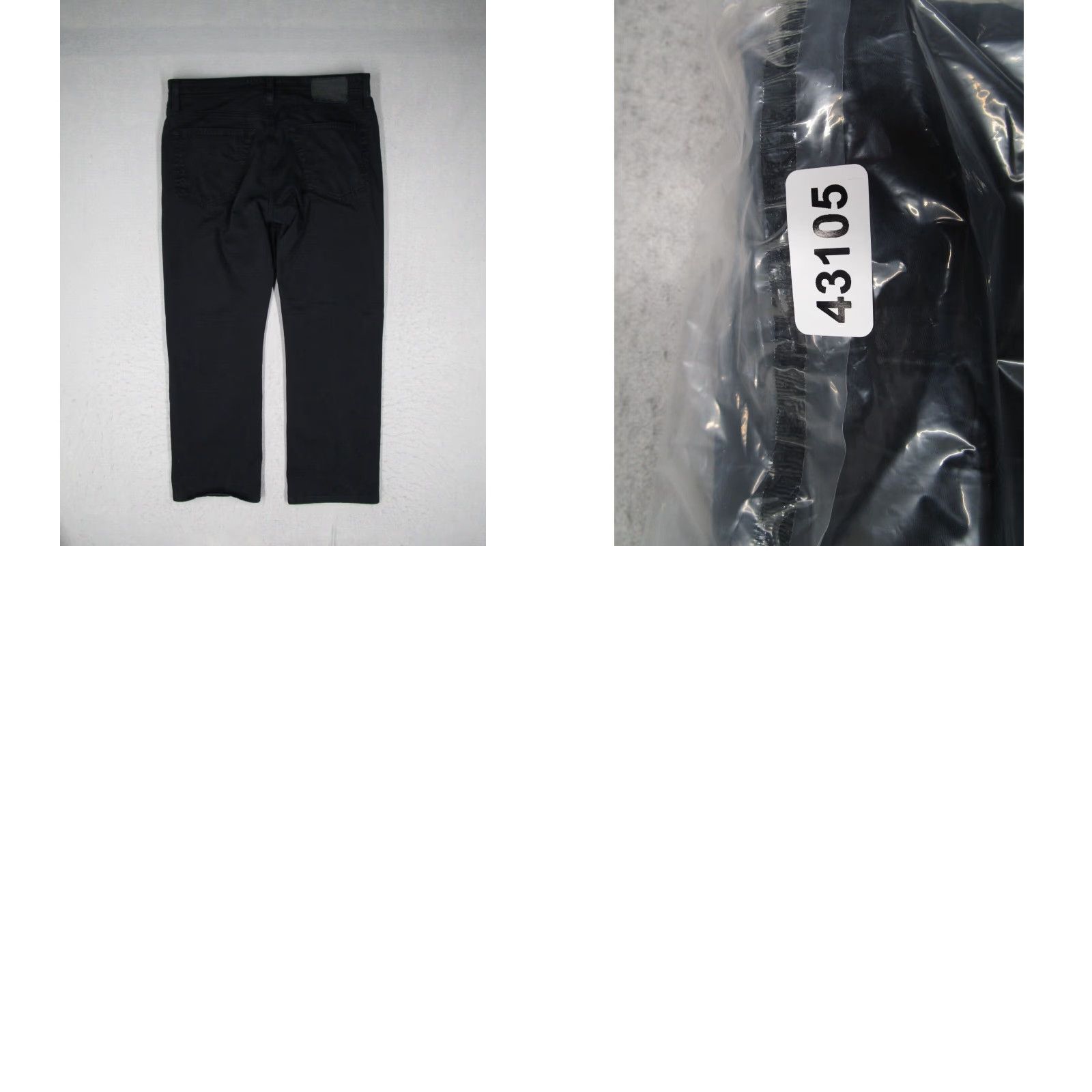Denime ADRIANO GOLDSCHMIED Jeans Mens 34 Black PROTEGE Straight Leg Denim Work 34x34* Size US 34 / EU 50 - 8 Thumbnail