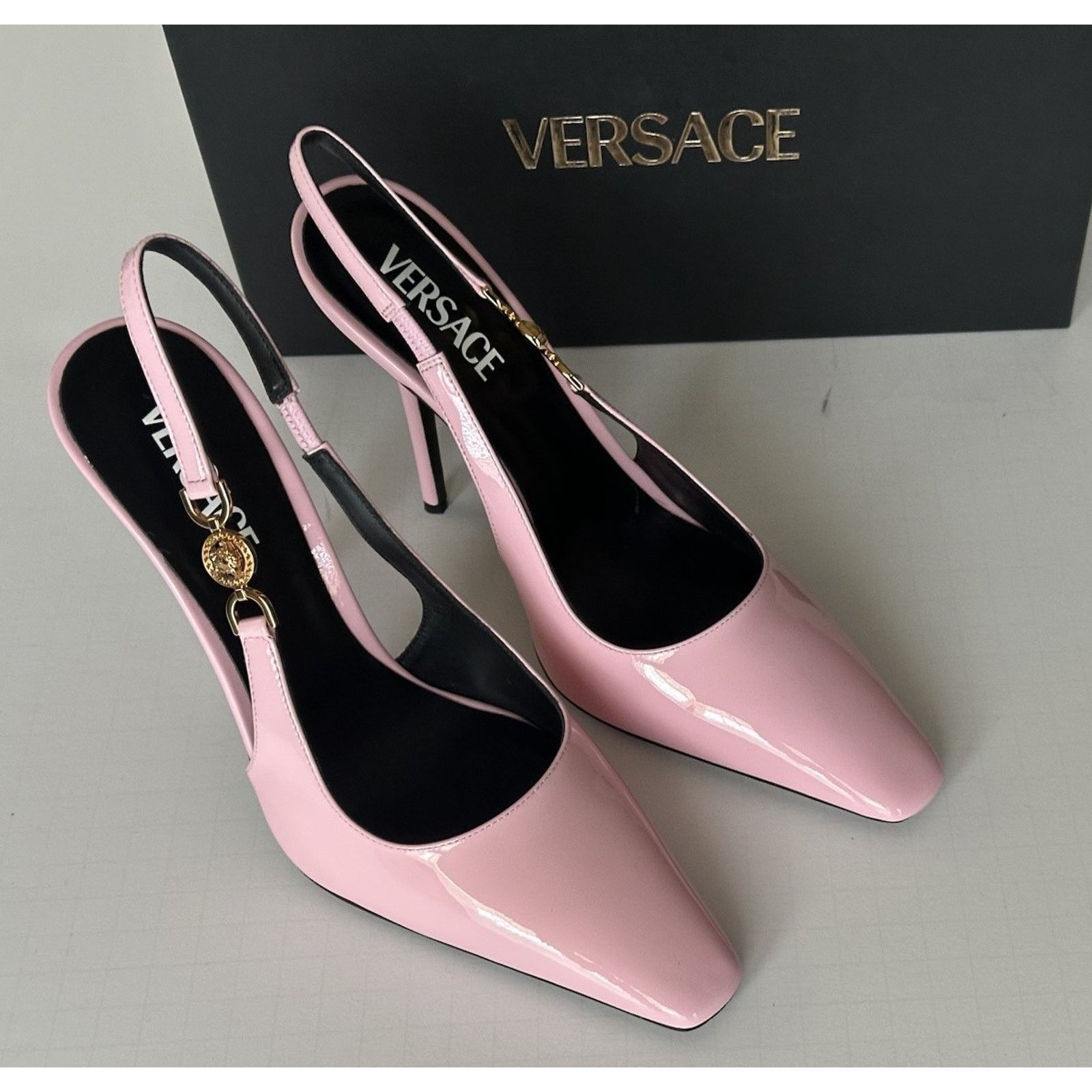 Versace Versace Sling Back Leather Shoes Pink 10 US (40) 1012127 Size US 10 / IT 40 - 11 Thumbnail