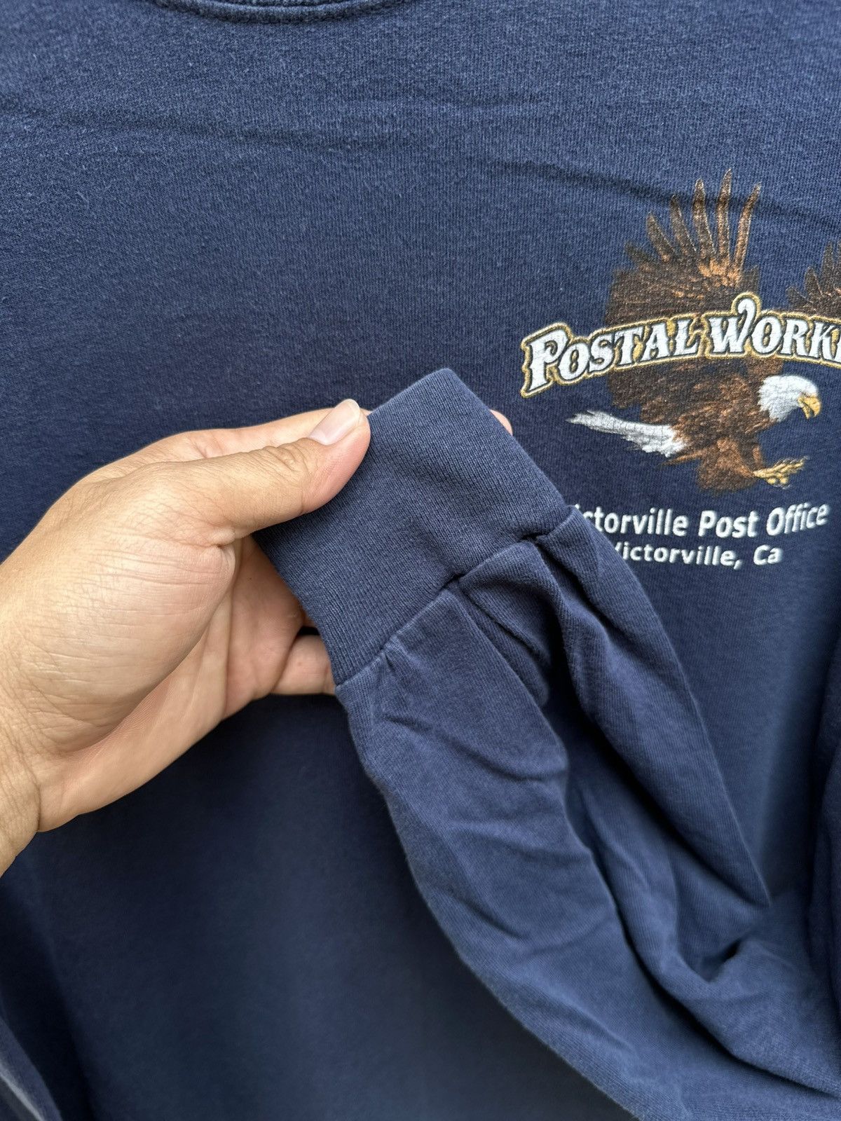 Gildan × Sears × Vintage Vintage Postal Worker Long Sleeve Faded Tee Size US XL / EU 56 / 4 - 5 Thumbnail