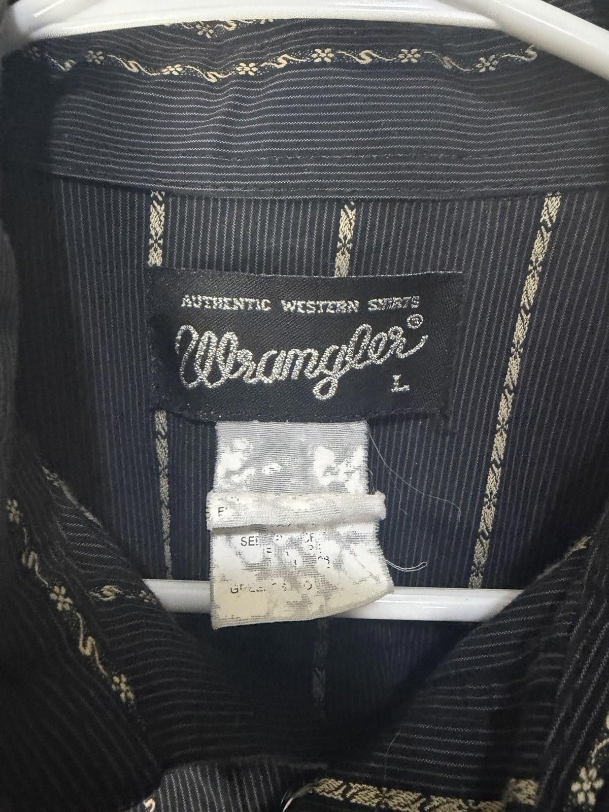 Wrangler VTG Wrangler Men's Shirt L Stripe Pearl Snap Rodeo Western Size US L / EU 52-54 / 3 - 6 Thumbnail