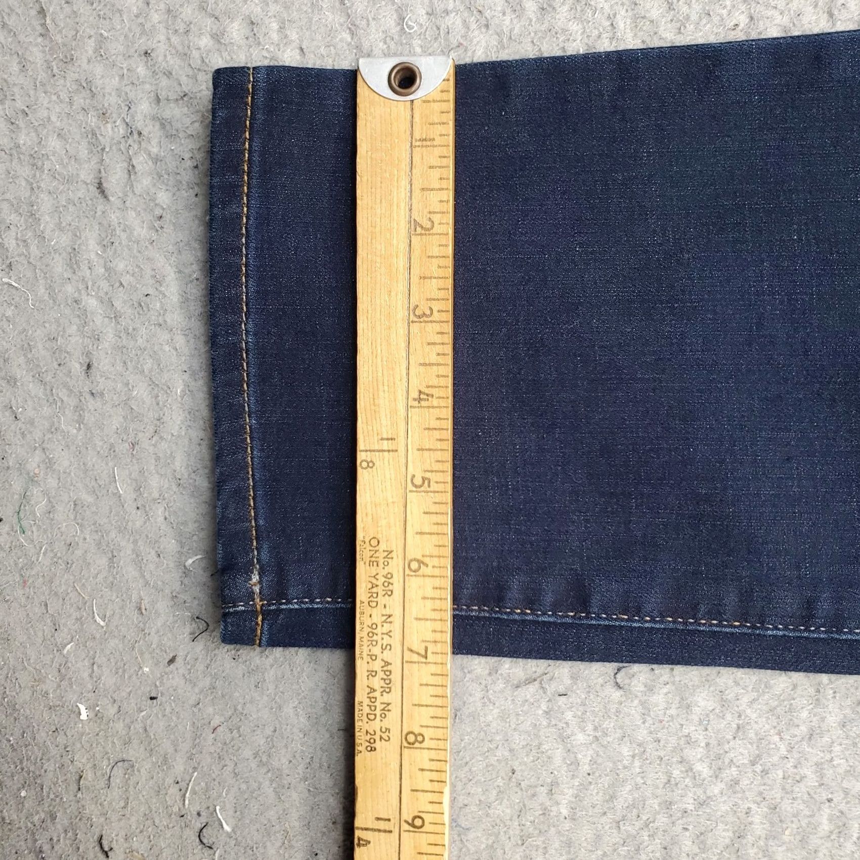 Vintage Chico's Womens 6 Jeans Blue Single Stitch Straight Leg Girlfriend - Size 6 - 5-Pocket Denim Slimming Stretch Regular Fit Size 28" / US 6 / IT 42 - 5 Thumbnail