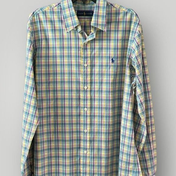Polo Ralph Lauren Ralph Lauren Men's Plaid Button Down Shirt Large Size US L / EU 52-54 / 3 - 6 Thumbnail
