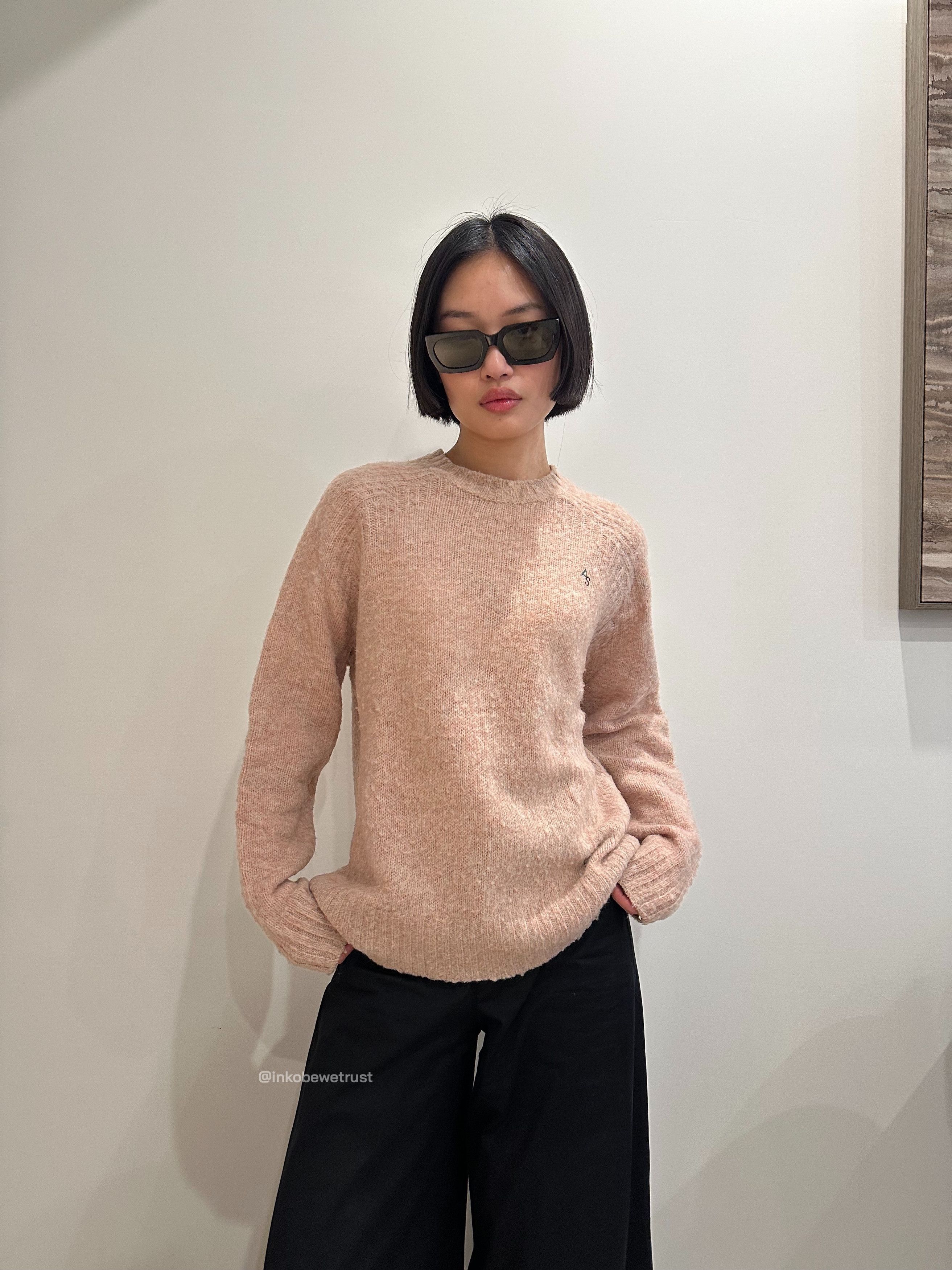 Acne Studios Brushed ​Shetland Wool Sweater - Pink Size US M / EU 48-50 / 2 - 7 Thumbnail