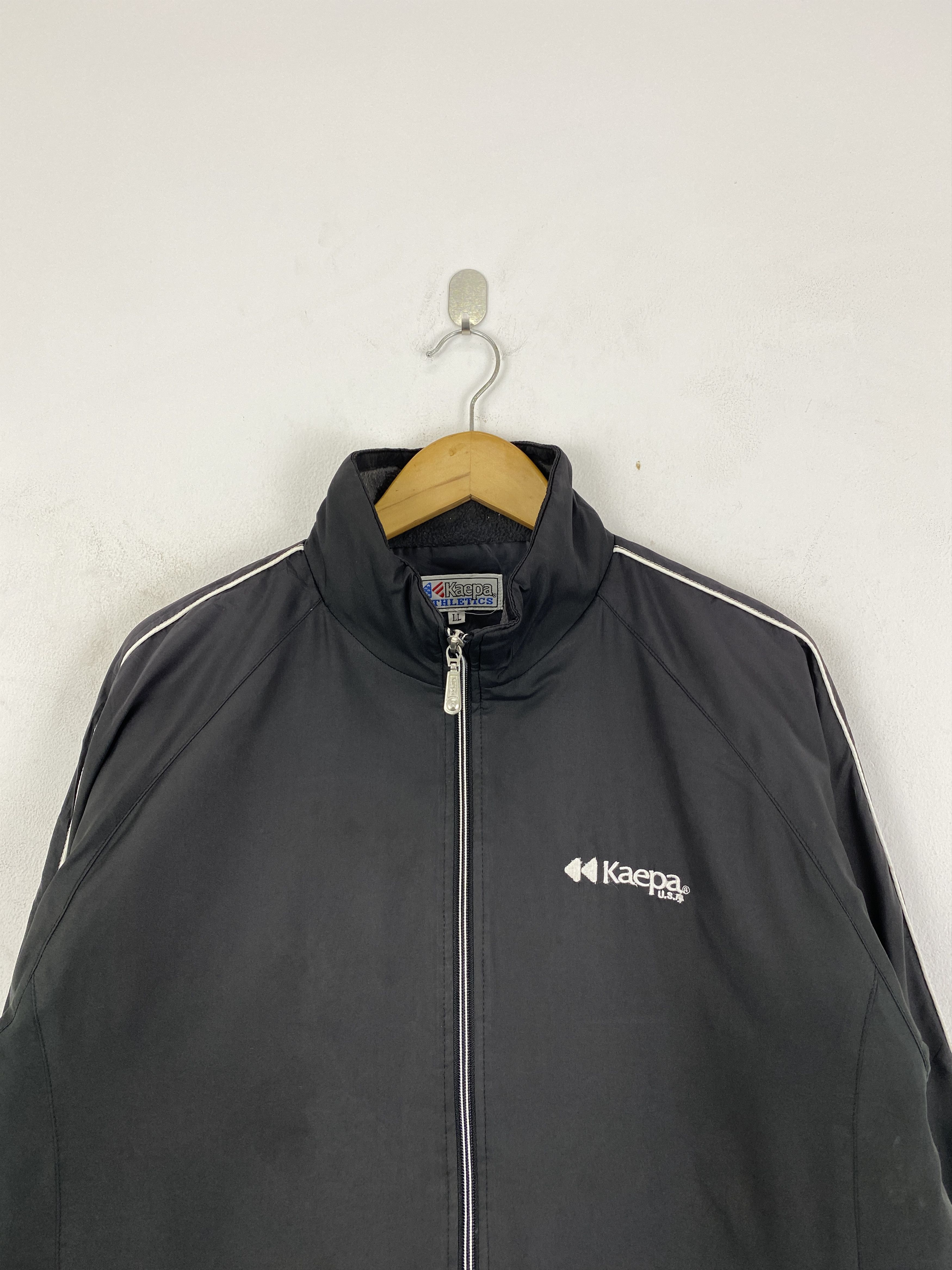 Japanese Brand Vintage Kaepa Athletics Zipper Black Jacket JA0162 Size US XL / EU 56 / 4 - 3 Thumbnail