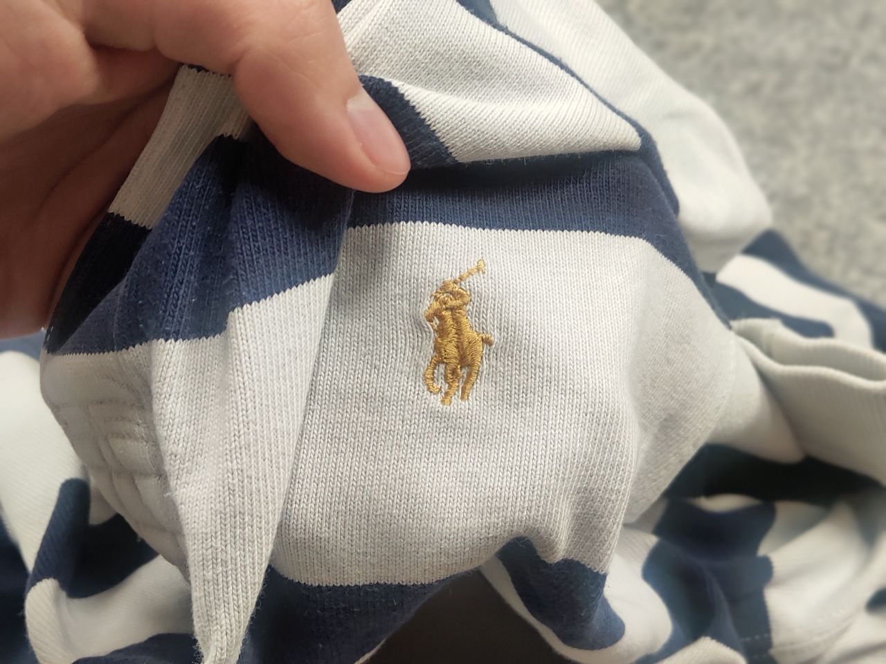 Polo Ralph Lauren Vintage 90's Polo Ralph Lauren Striped Rugby Long sleeve Size US XL / EU 56 / 4 - 15 Thumbnail