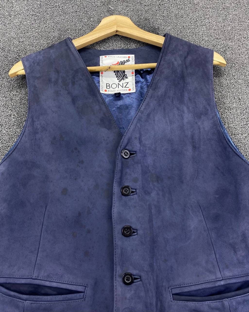 Leather Vintage Bonzo Leather Lamb Skin Vest Size US M / EU 48-50 / 2 - 4 Thumbnail