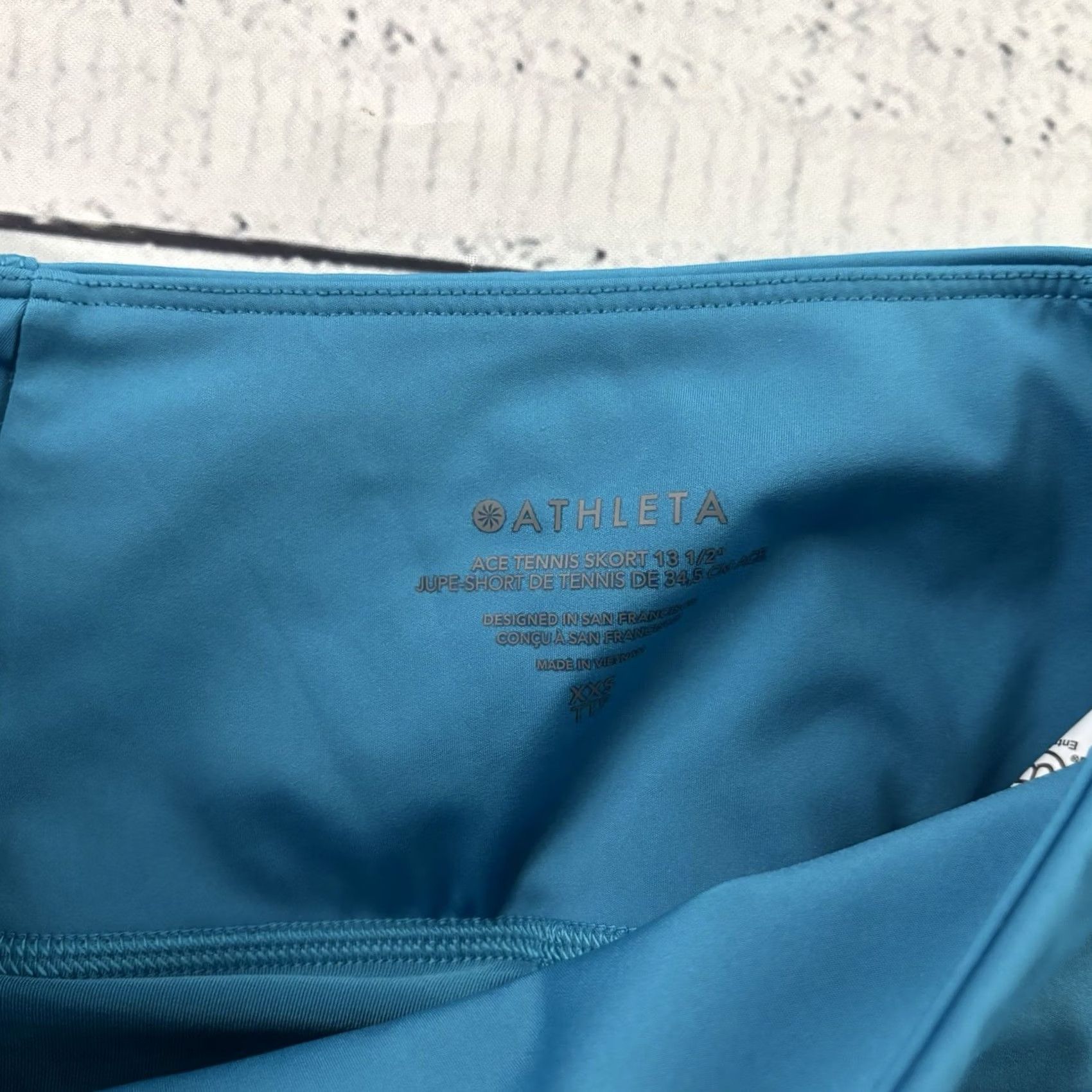 Athleta Athleta Skort 13 1/2" Womens XS Blue Athletic Tennis Shorts Skort Summer Spring Size ONE SIZE - 4 Thumbnail