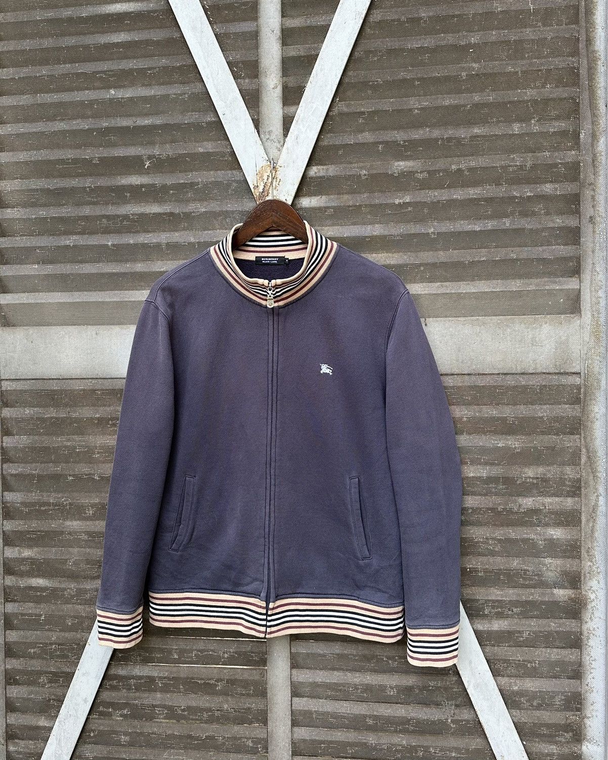 👹Burberry Black Label Sun Faded Track Jacket
