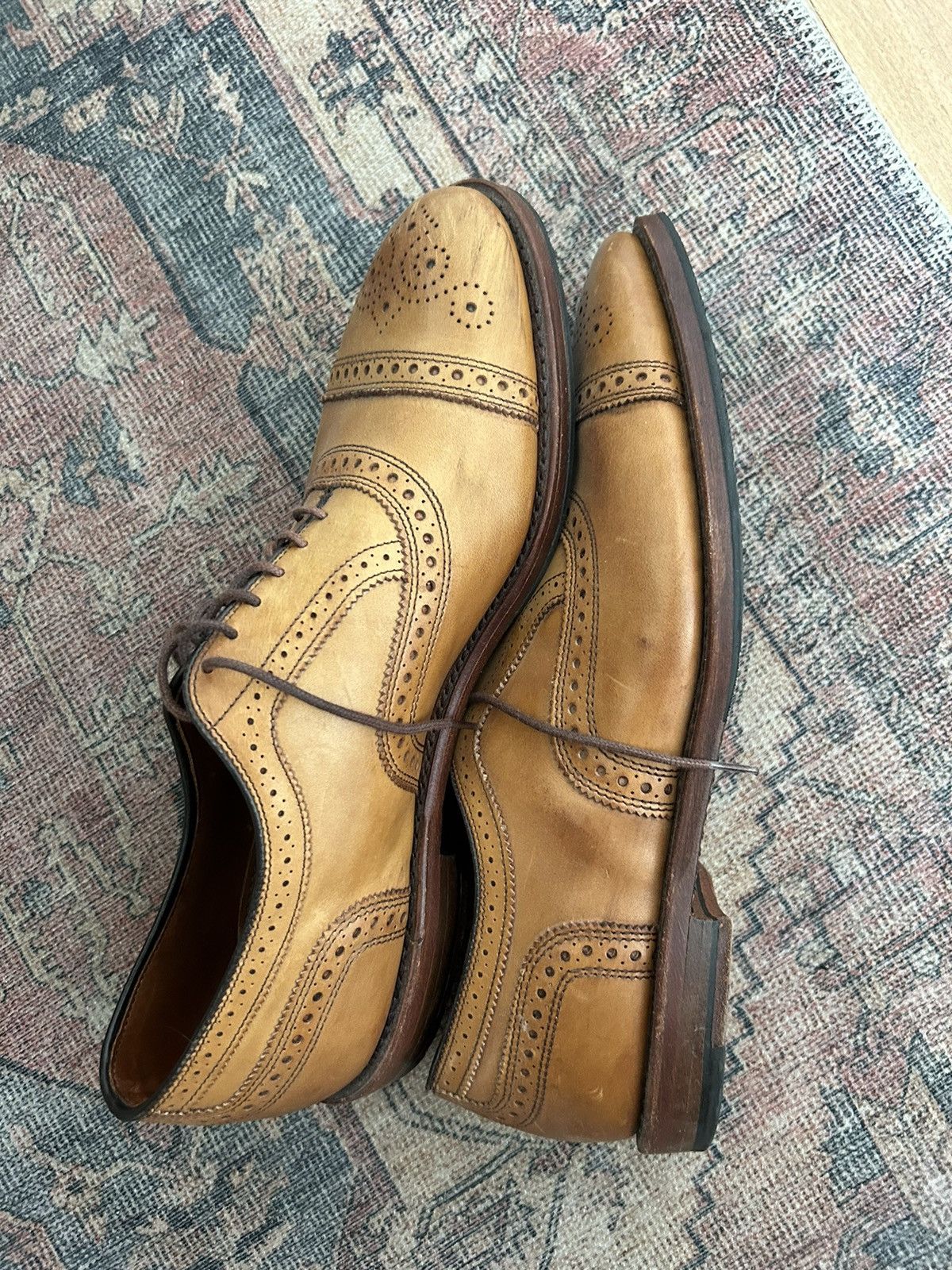 Brooks Brothers Brooks brother’s light brown Oxford shoes Size US 11.5 / EU 44-45 - 2 Thumbnail