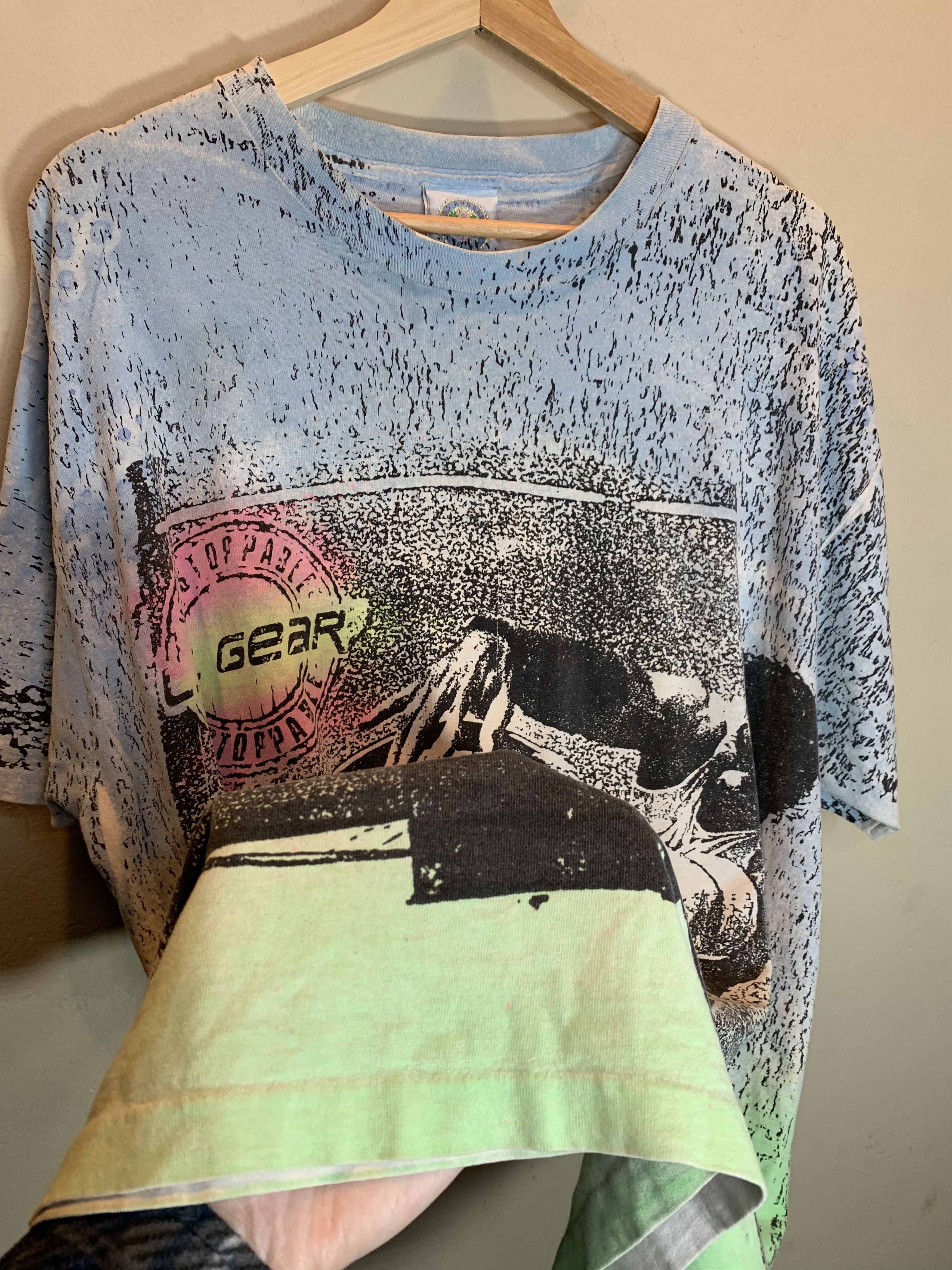 La Gear RARE Vintage LA Gear Basketball Dunk AOP Single Stitch Shirt Size US XL / EU 56 / 4 - 4 Thumbnail