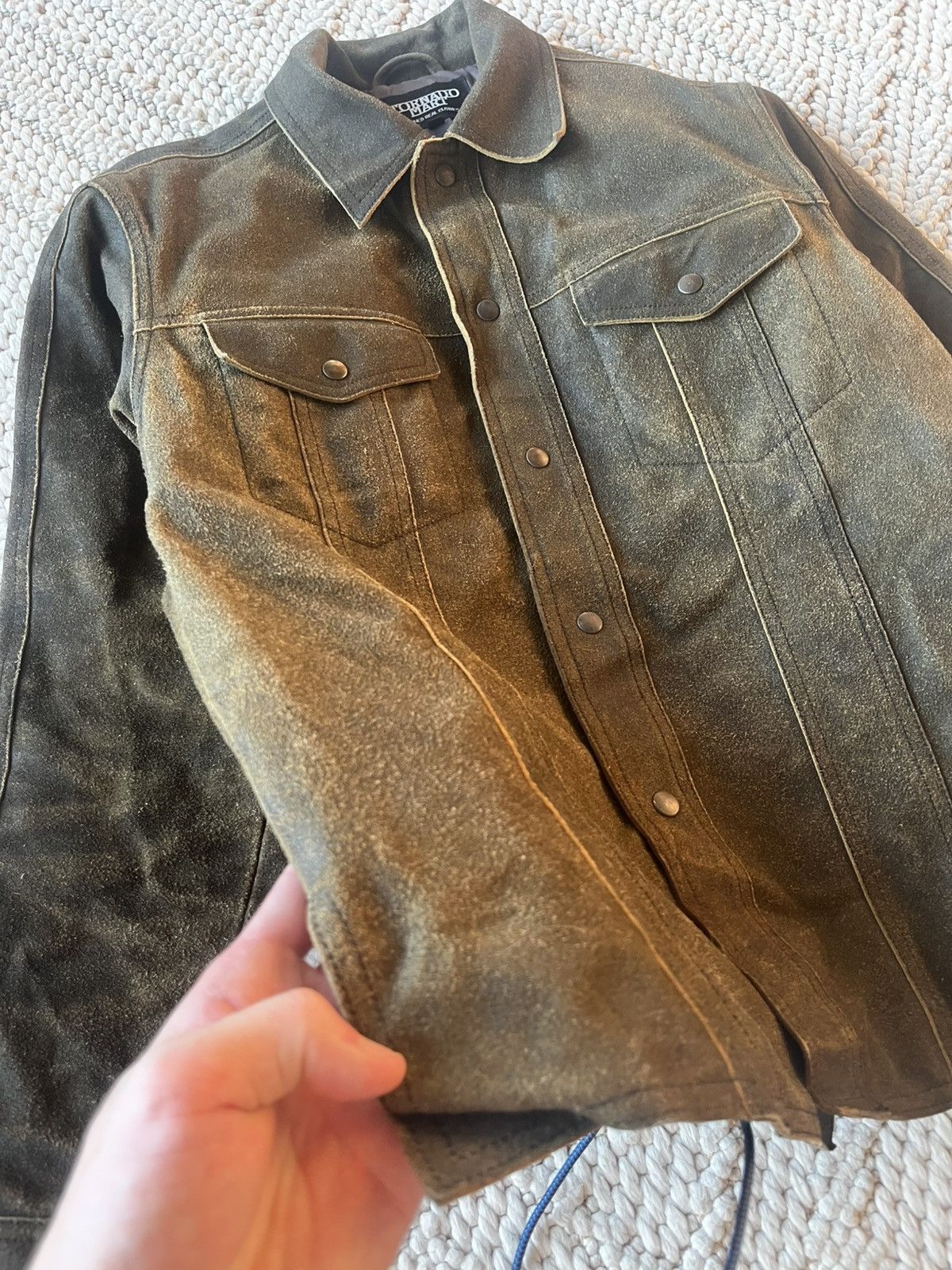 Tornado Mart Early 2000’s Tornado Mart cowhide heavyweight jacket Size US M / EU 48-50 / 2 - 4 Thumbnail