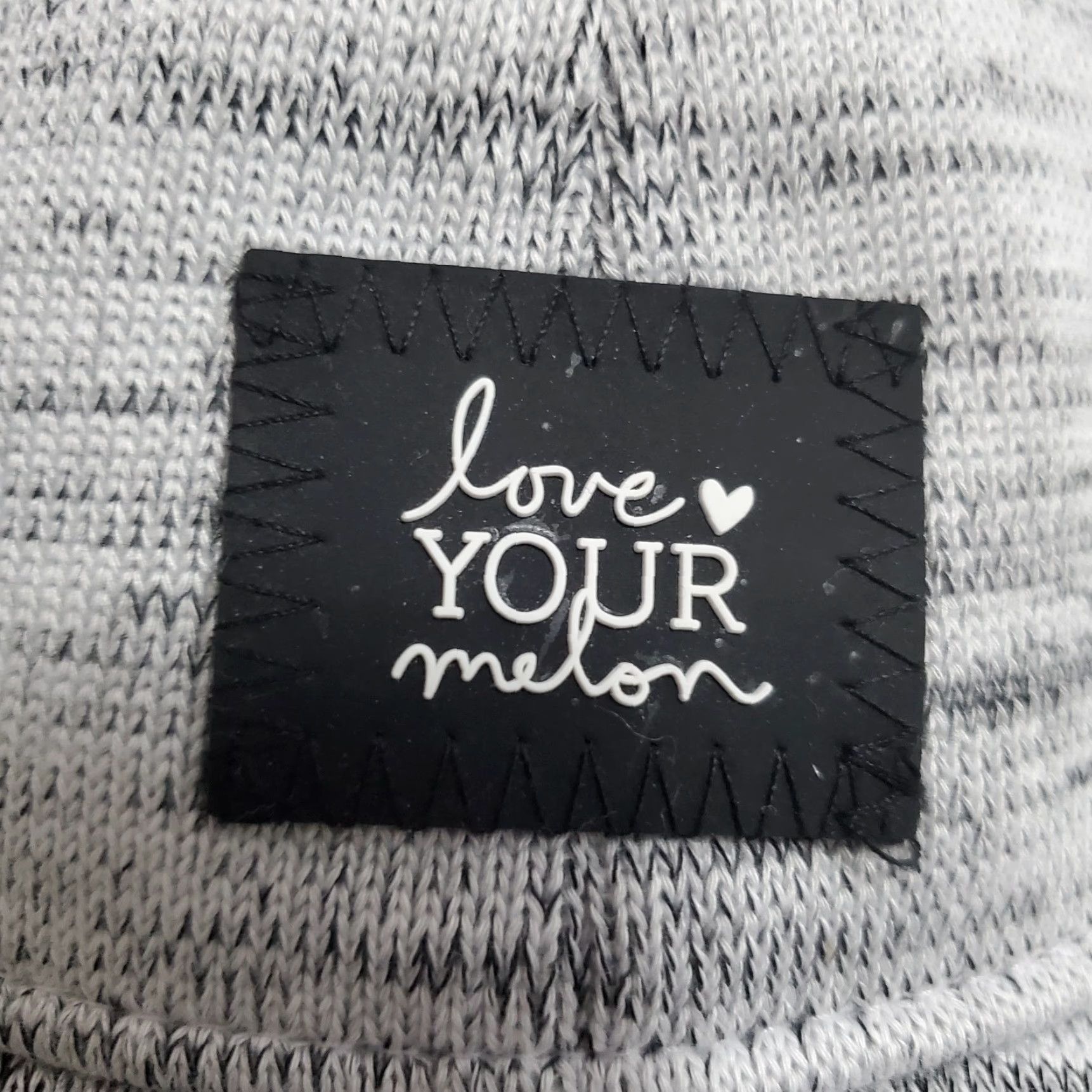 Vintage Love Your Melon Hero Cap Light Gray Knit Baseball Hat Strap Back Patch Logo Size ONE SIZE - 5 Thumbnail