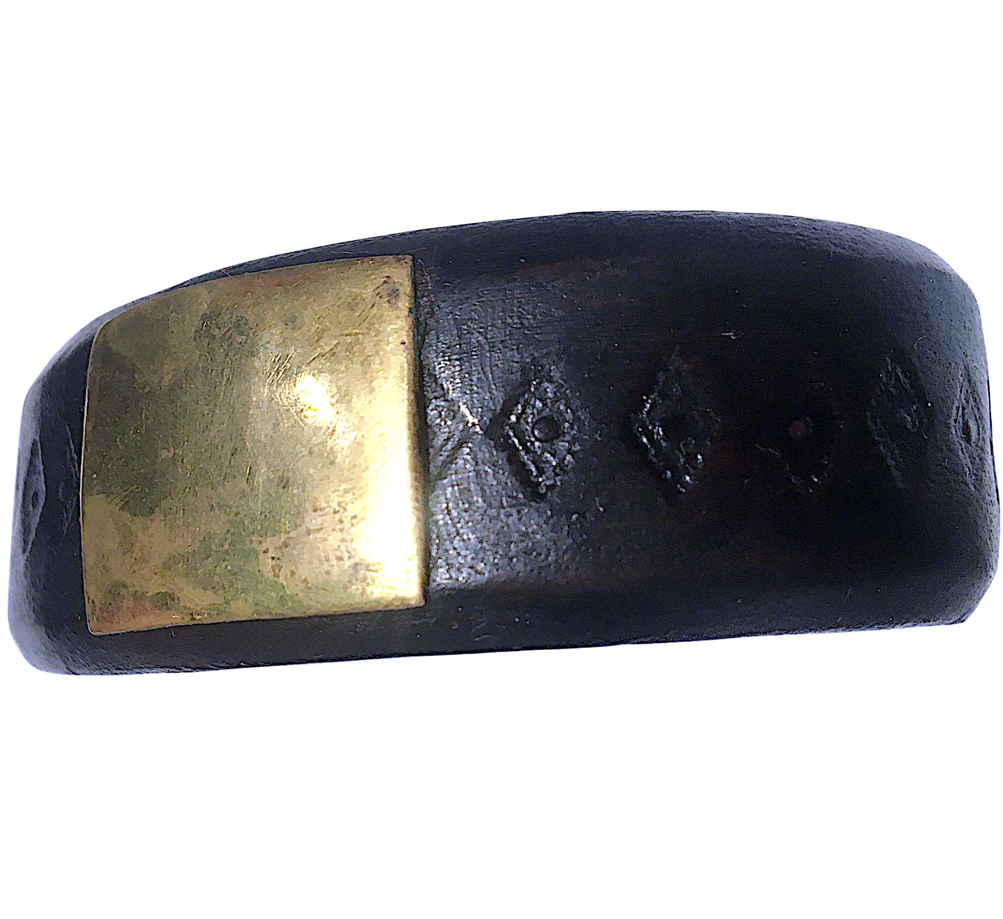Vintage Tuareg Leather and Brass Cuff Bracelet – Algeria 1970s Size ONE SIZE - 5 Thumbnail
