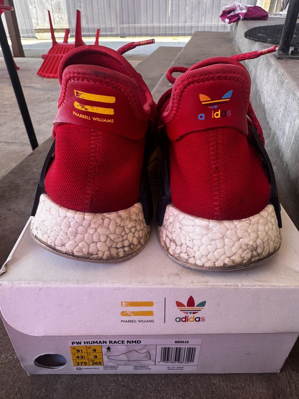Adidas × Pharrell HUMAN RACE NMD / RED Size US 9.5 / EU 42-43 - 5 Thumbnail