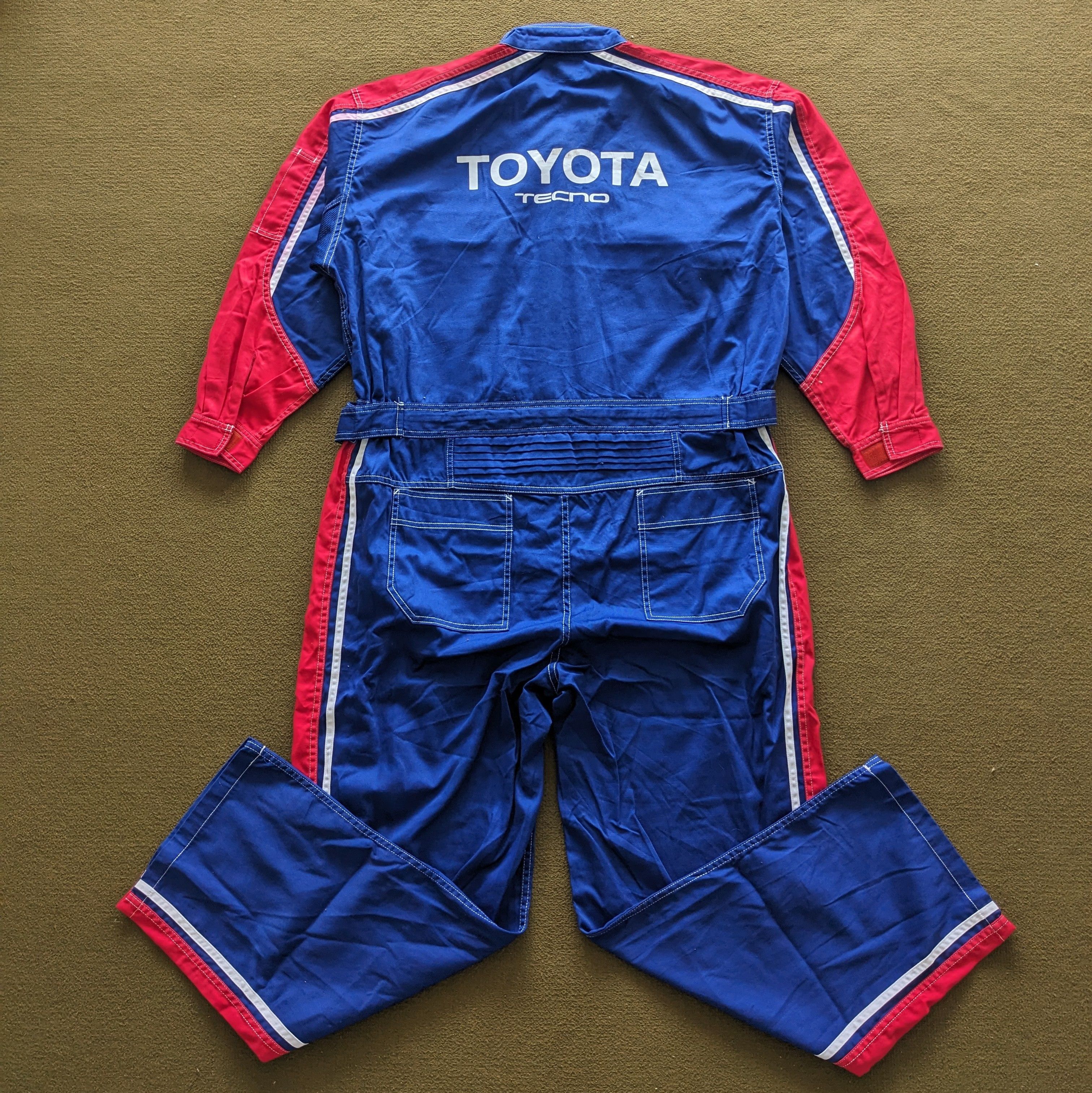 Vintage Vintage TOYOTA Tecno Racing Coverall Workwear Jacket Size US XL / EU 56 / 4 - 1 Thumbnail