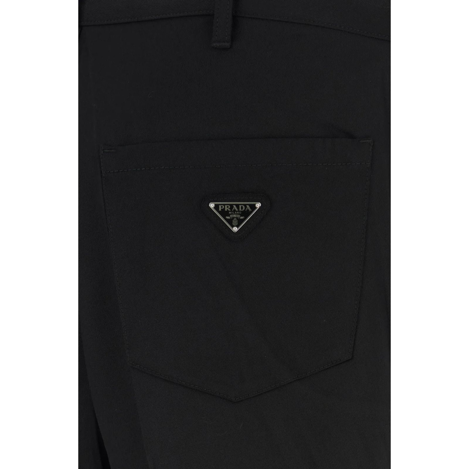 Prada PRADA Black Gabardine Pants New & Authentic (Men's size:US 3 Size US 38 / EU 54 - 3 Thumbnail