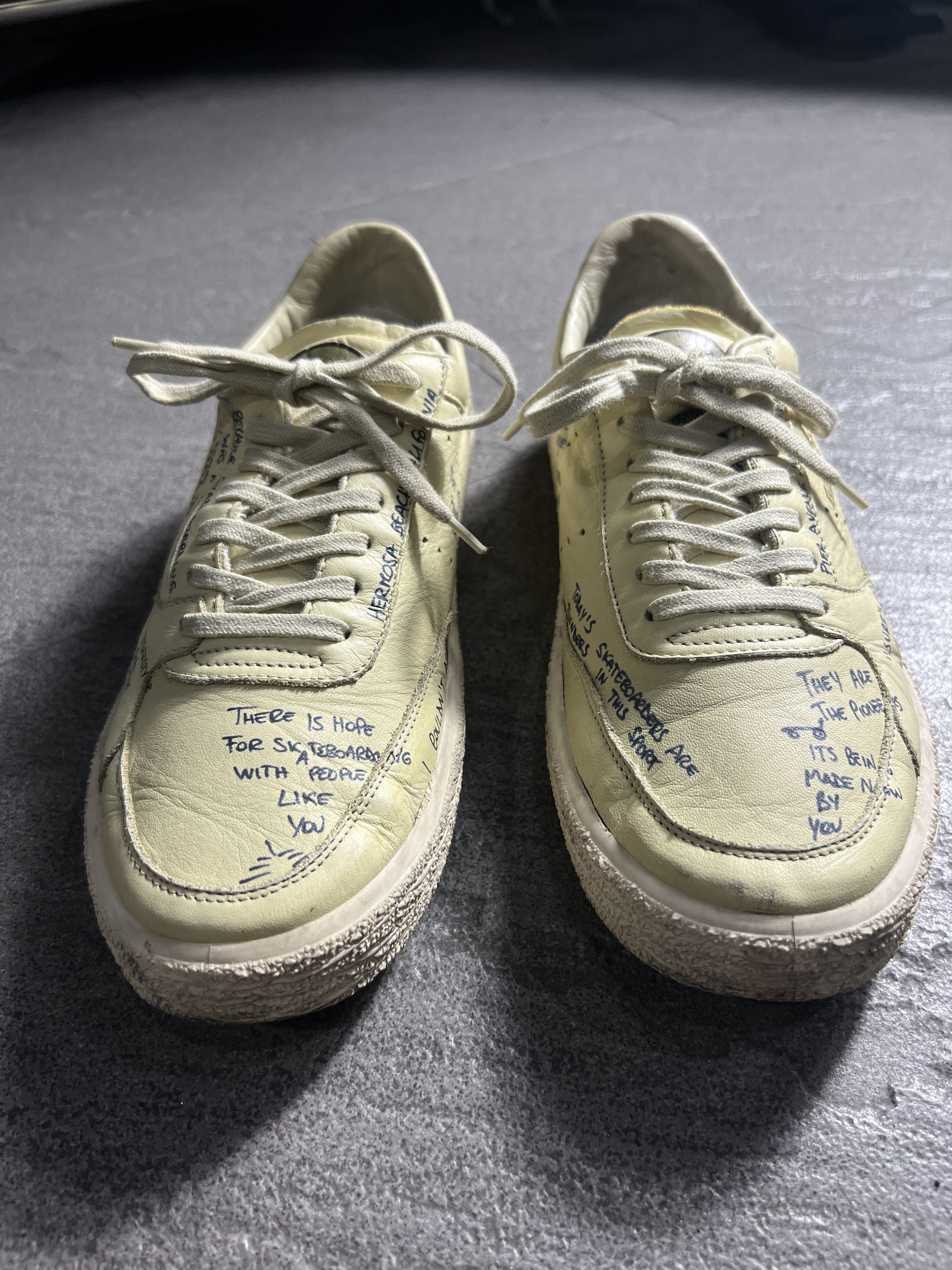 Golden Goose Golden Goose VCE Scribble Handwritten Leather Sneakers EU39 Size US 9 / IT 39 - 4 Thumbnail