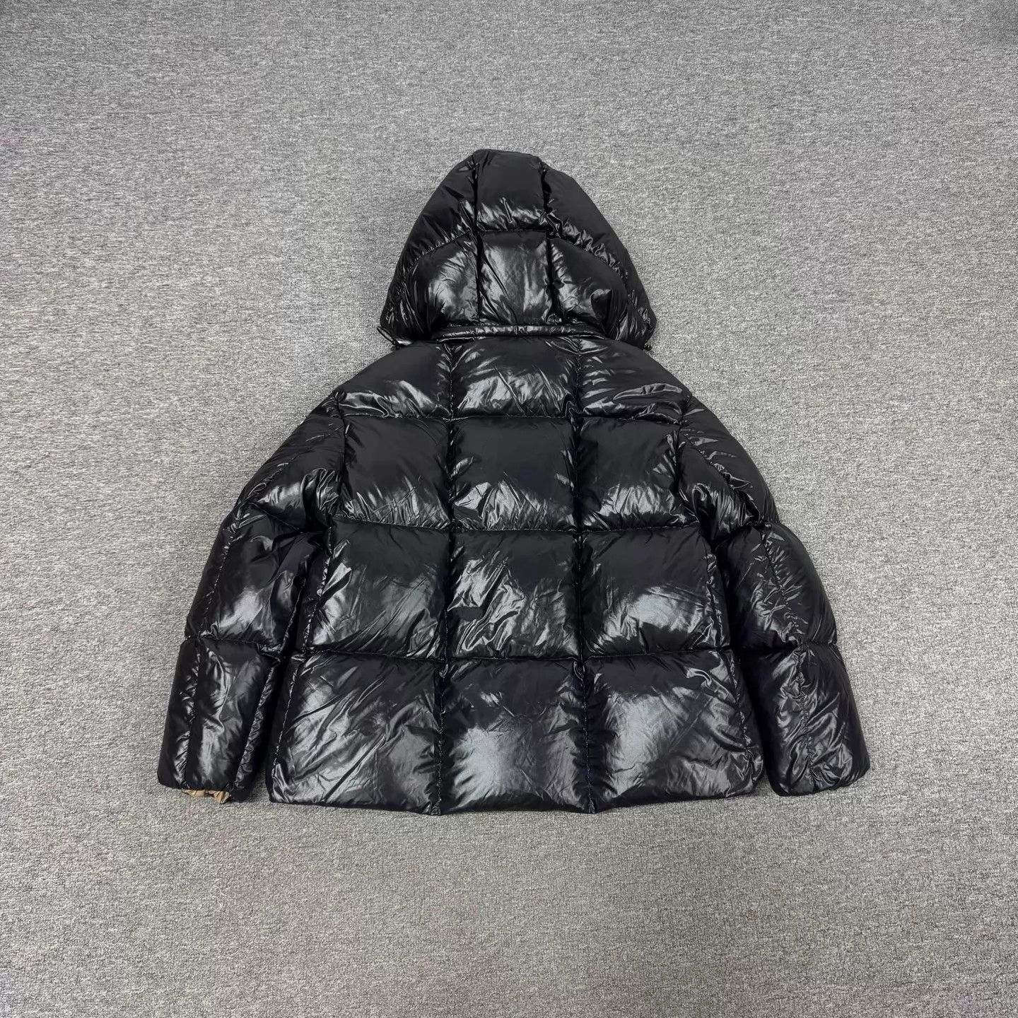 Moncler Moncler Shiny Black Hooded Puffer Size 2 99 New Size US M / EU 48-50 / 2 - 2 Thumbnail