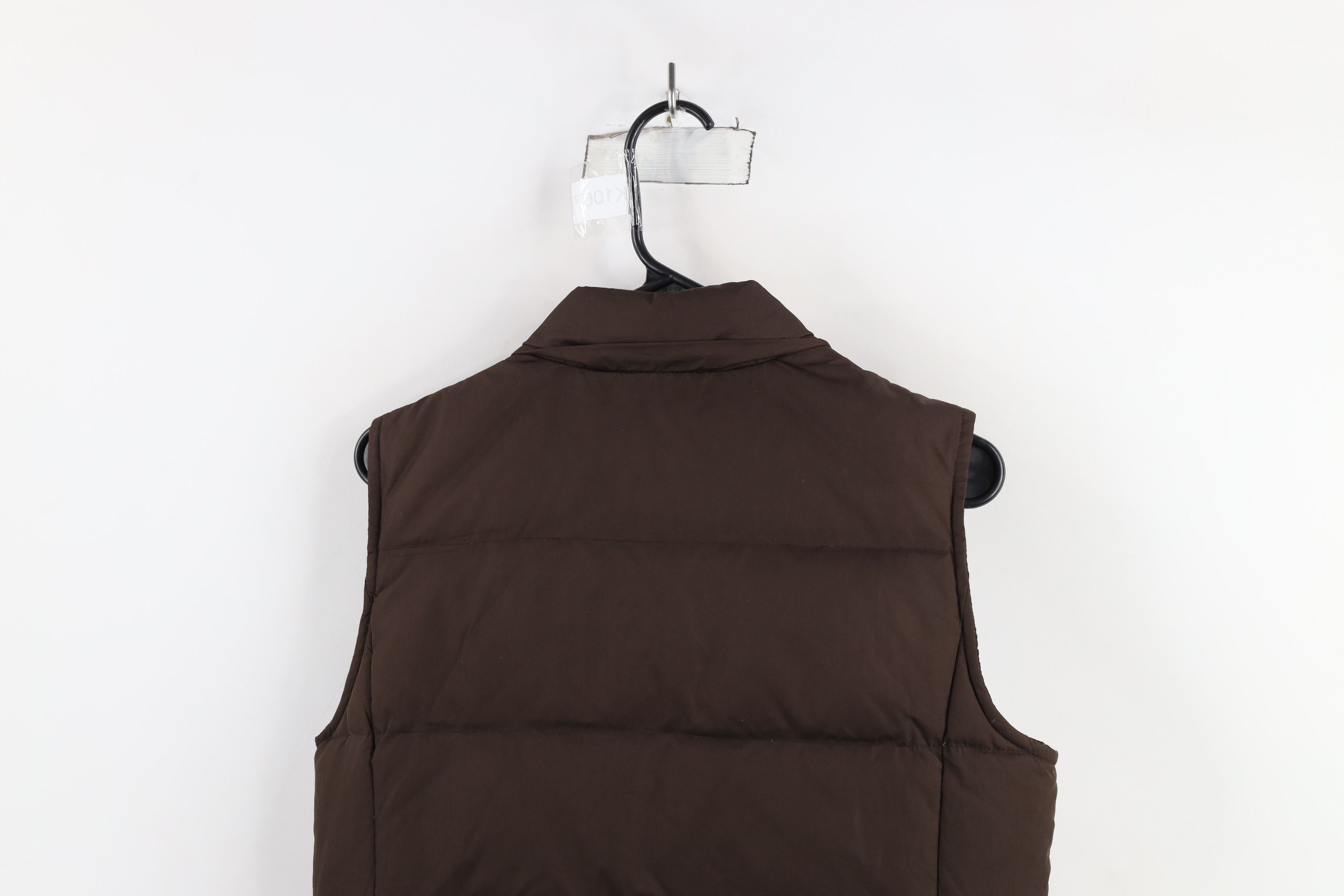 Gap × Vintage Vintage Y2K Gap Faded Full Zip Puffer Vest Jacket Brown Size S / US 4 / IT 40 - 13 Thumbnail