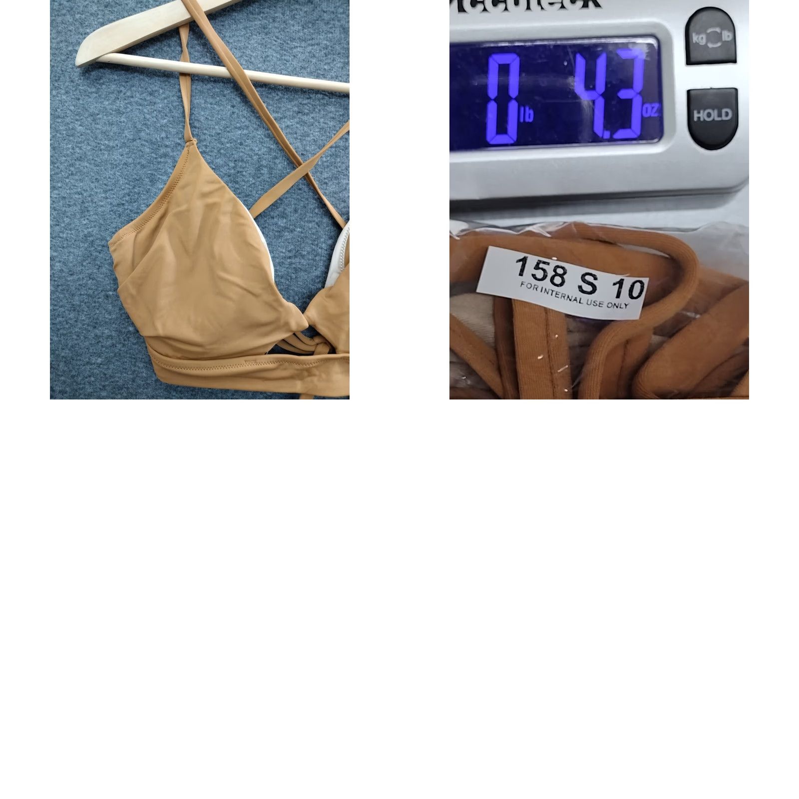 Vintage Shade & Shore Bikini Top Women 36D Brown Key Hole Spaghetti Padded Lined Beach 90s Event Size XS / US 0-2 / IT 36-38 - 8 Thumbnail