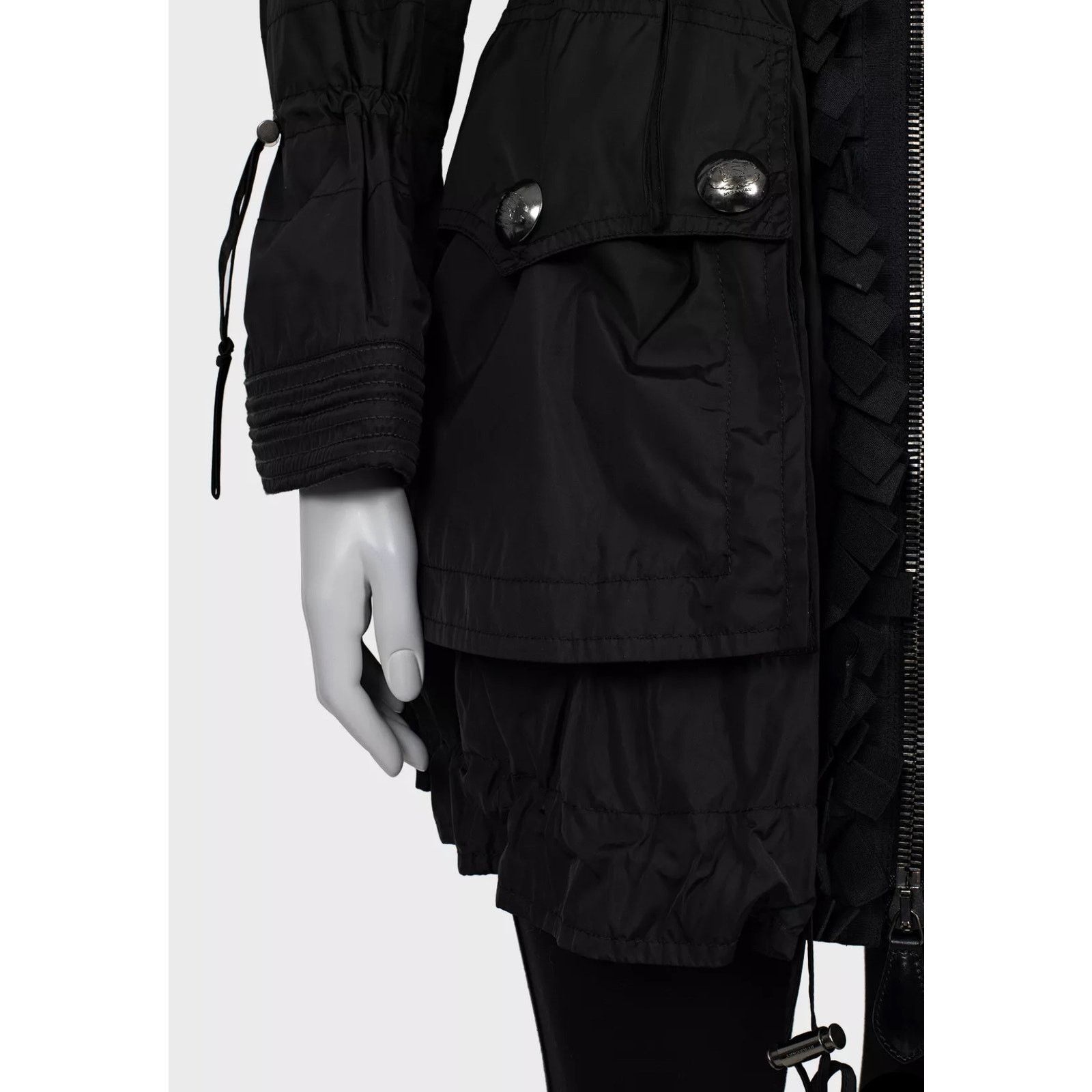 Burberry Elegant Burberry Black Trench Coat - Size XS (IT38) Size XS / US 0-2 / IT 36-38 - 4 Thumbnail