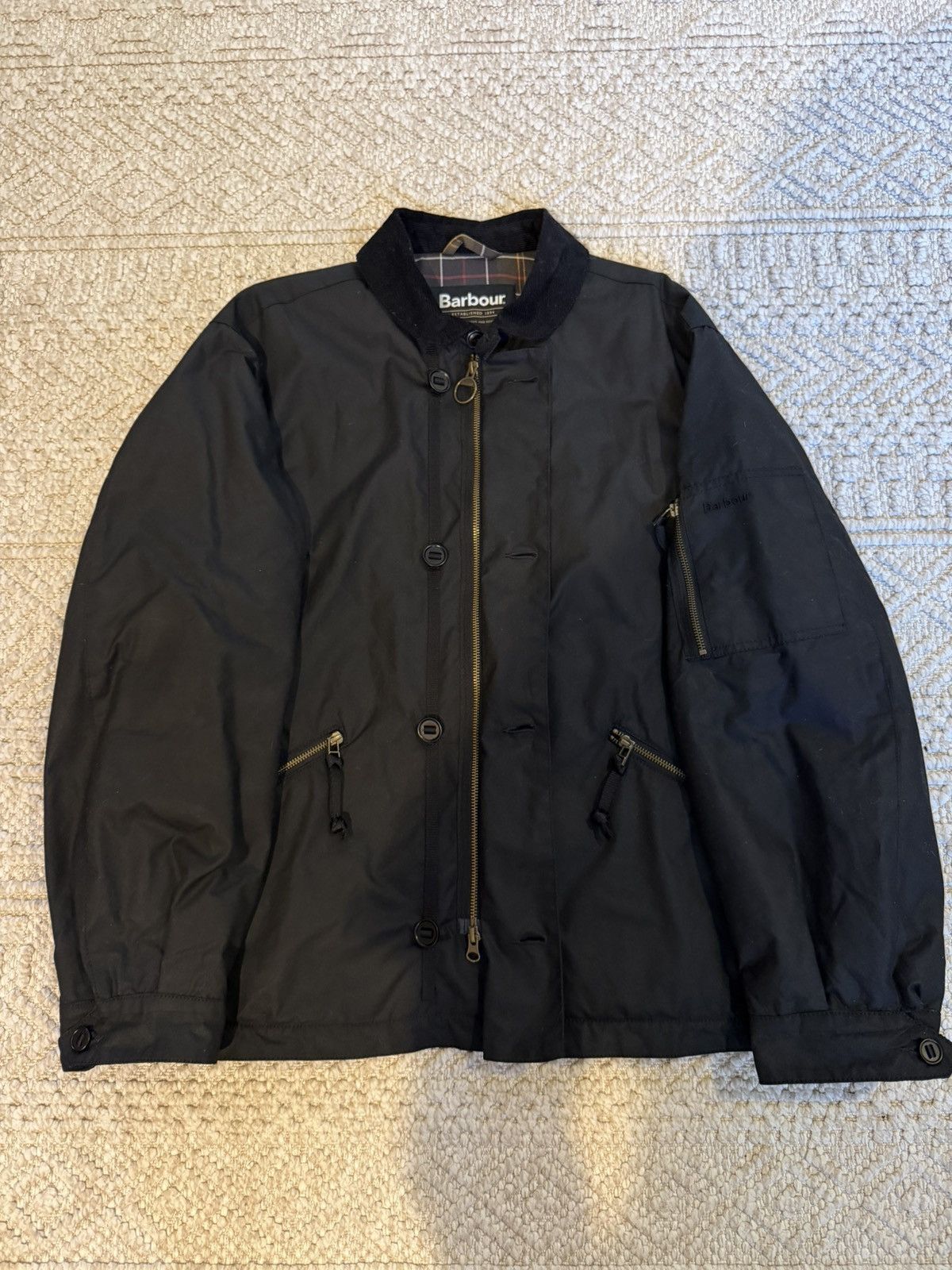 Barbour Barbour Hanger Deck Waxed Jacket - Black - Large Size US L / EU 52-54 / 3 - 6 Thumbnail