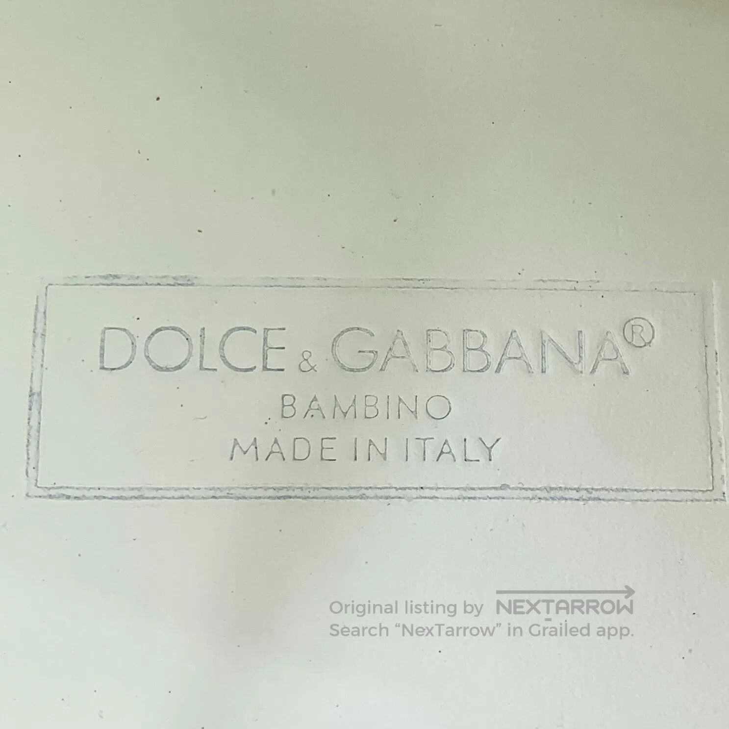 Dolce & Gabbana Dolce Gabbana White Logo Letter Flock Lace-Up Casual Flat Size US 5.5 / IT 35.5 - 7 Thumbnail