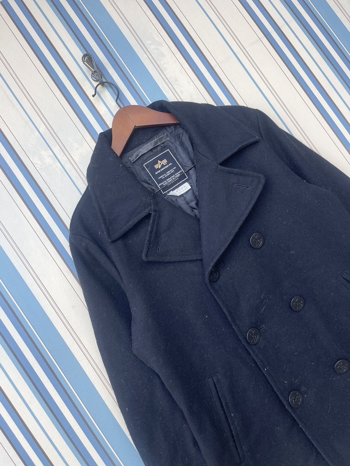 Alpha Industries Alpha Industries Inc Wool Peacoat Jacket Size US S / EU 44-46 / 1 - 4 Thumbnail