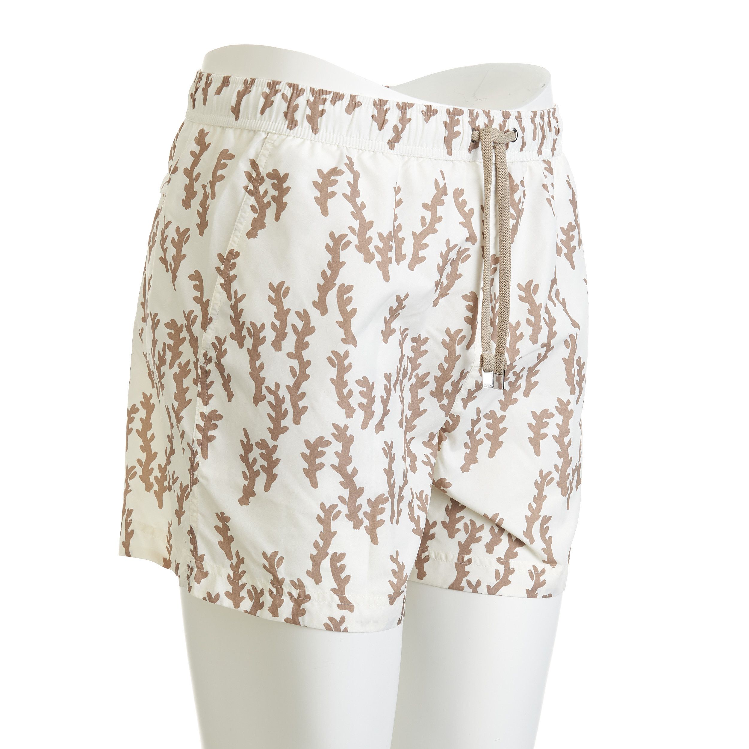 Ermenegildo Zegna White Beige Oasi Print Swim Trunks Size M Size US 30 / EU 46 - 8 Thumbnail