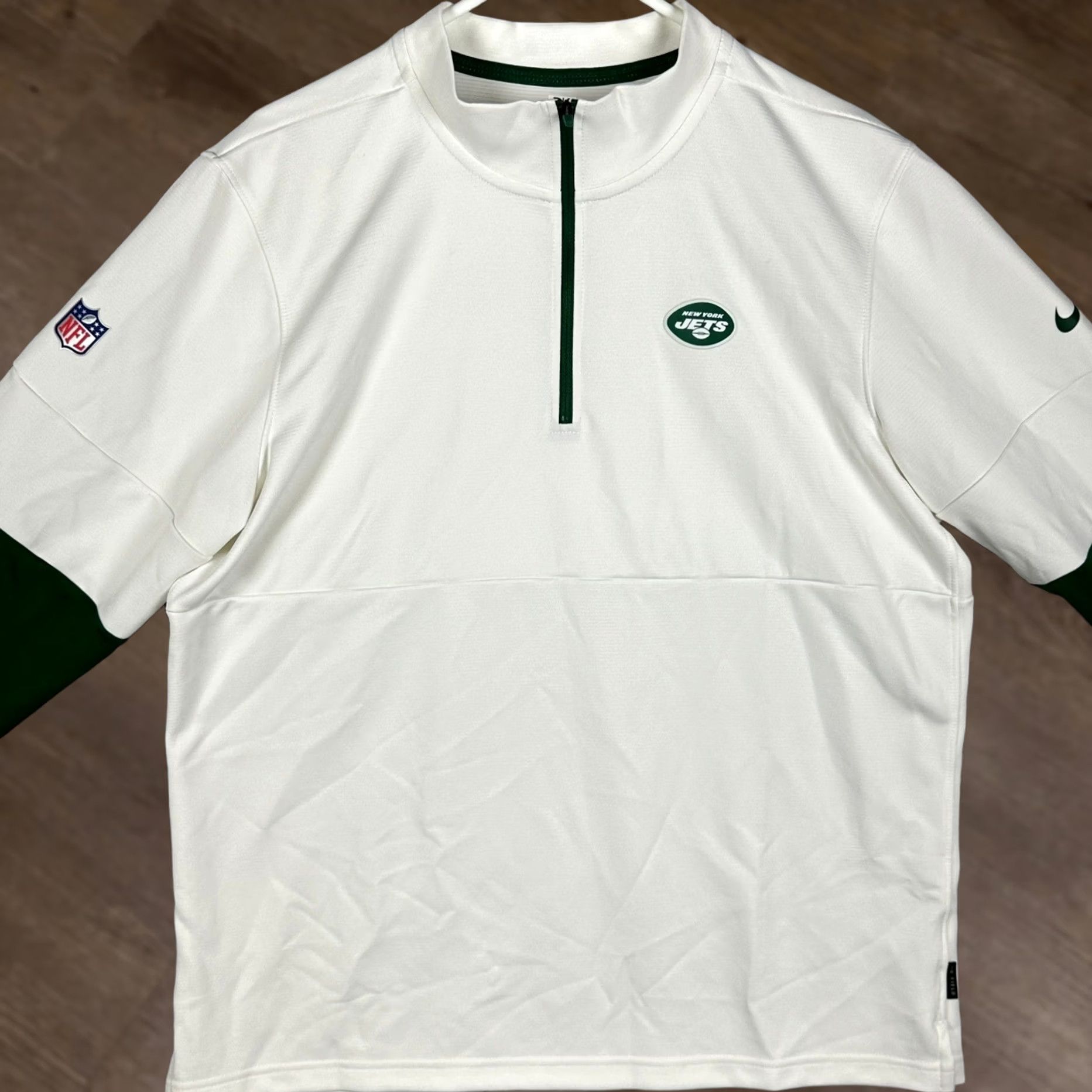 Nike Nike Jets Sweatshirt Men Large White Green NFL Onfield Dri-FIT Pullover Size US L / EU 52-54 / 3 - 1 Thumbnail