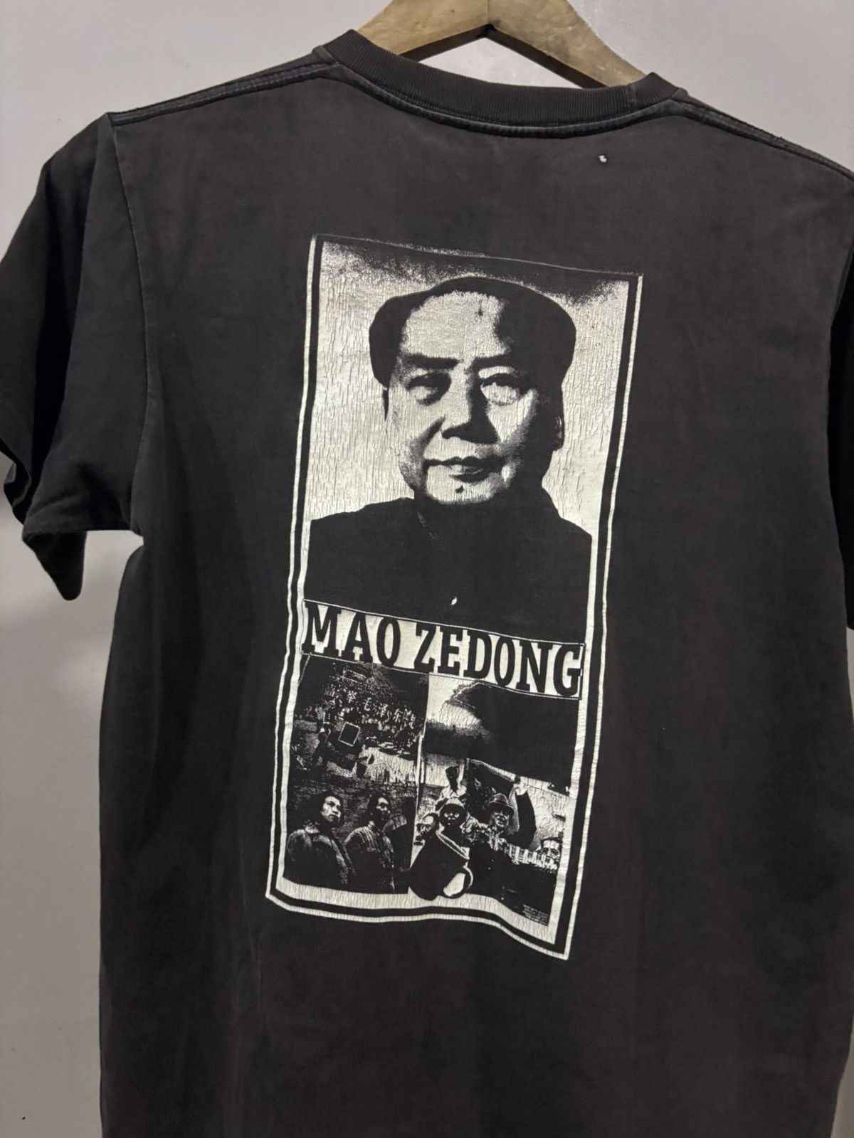 Vintage VINTAGE 90s MAO ZEDONG SUNFADED THRASHED BOXY ERD STYE Size US S / EU 44-46 / 1 - 8 Thumbnail
