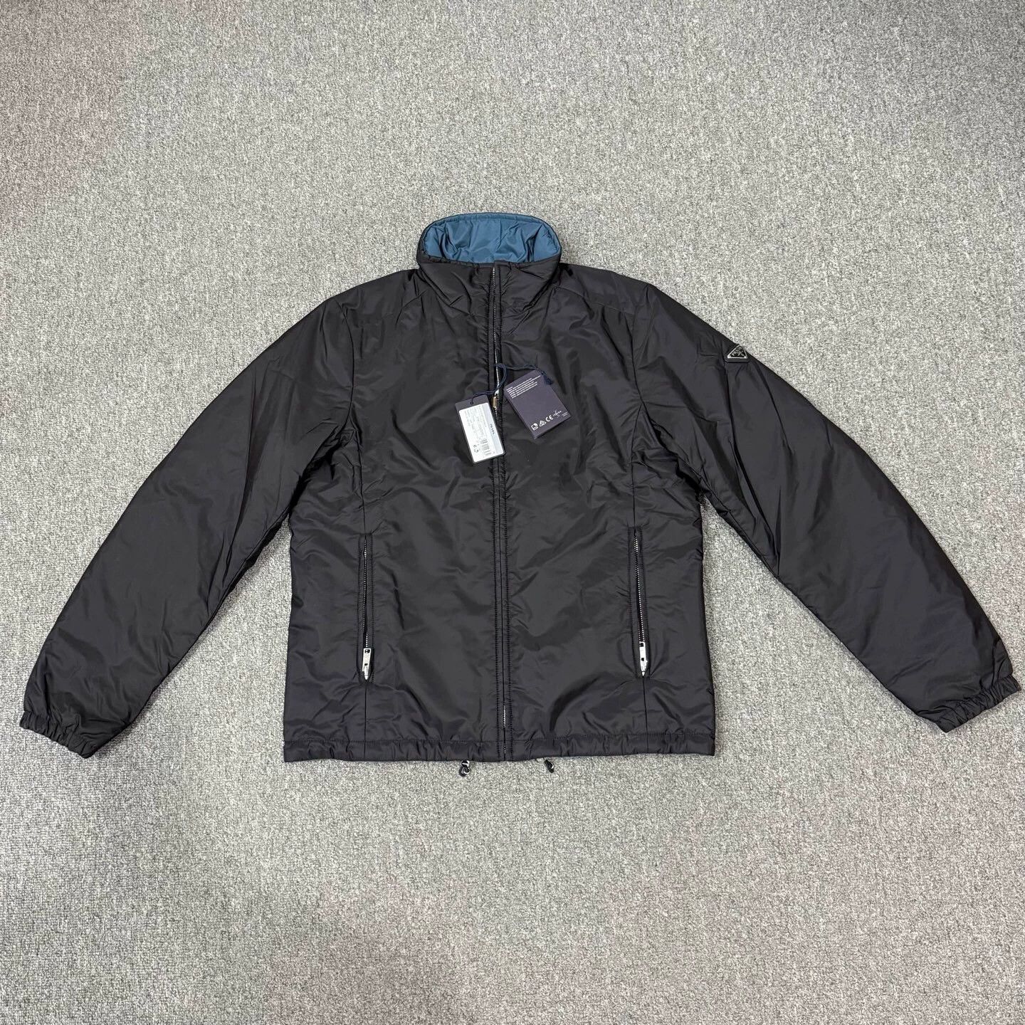 Prada Prada Front Tri Logo Double-Sided Nylon Cotton Jacket 48 Size US M / EU 48-50 / 2 - 2 Thumbnail