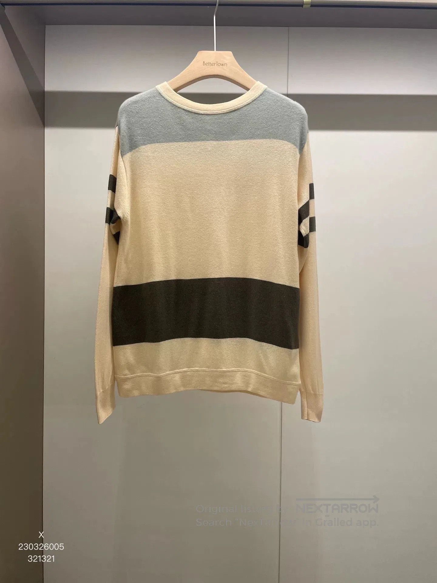 Brunello Cucinelli Brunello Cucinelli Beige Colorblock Sweater XS. Size US XS / EU 42 / 0 - 1 Thumbnail