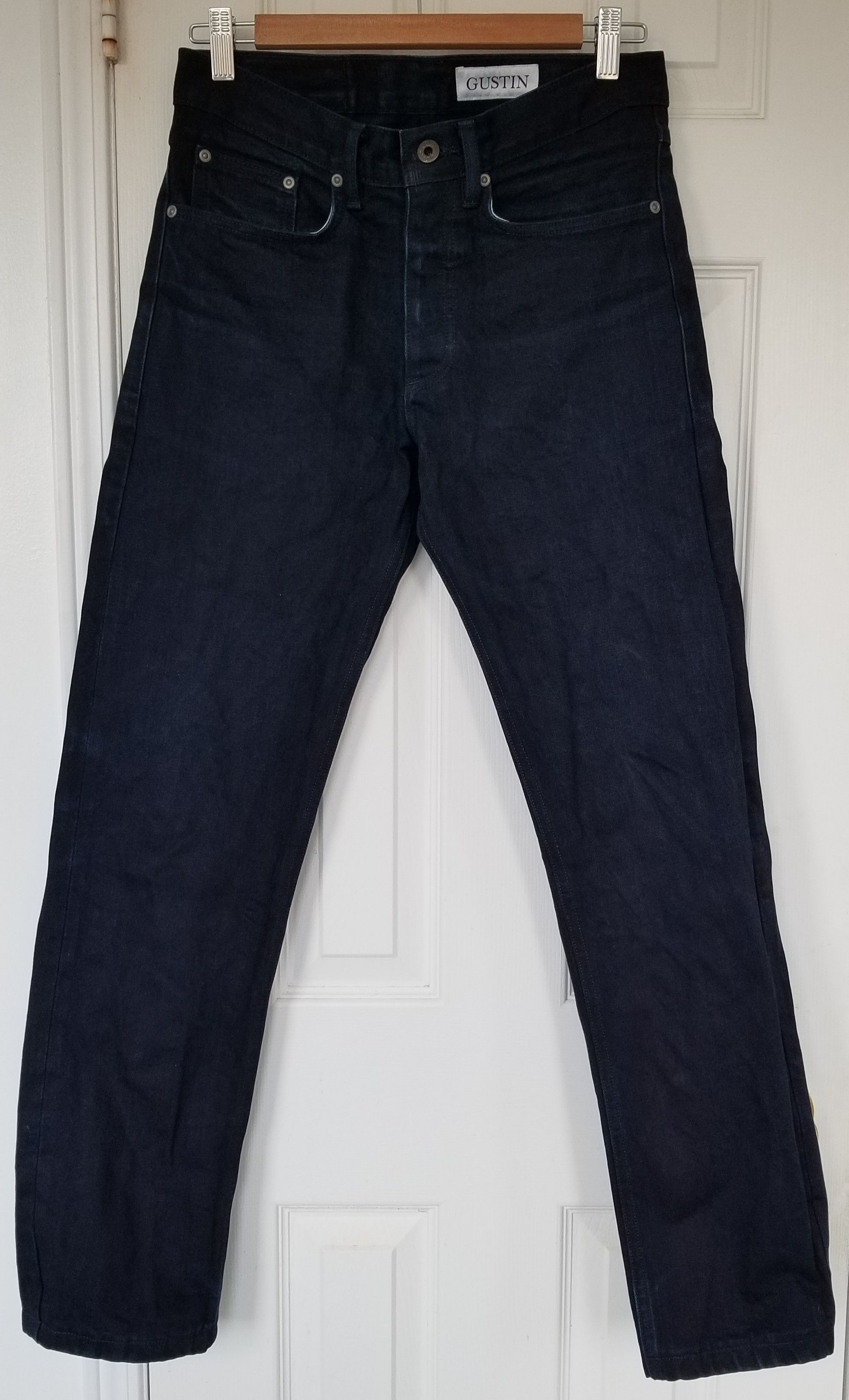 Gustin Gustin Dark Indigo Chrome Selvedge Denim Celine Hearts Jeans Size US 29 - 2 Thumbnail