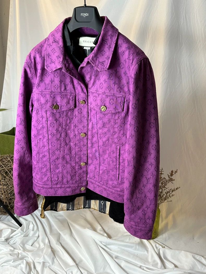 Purple Denim Jacket by LV - dmc