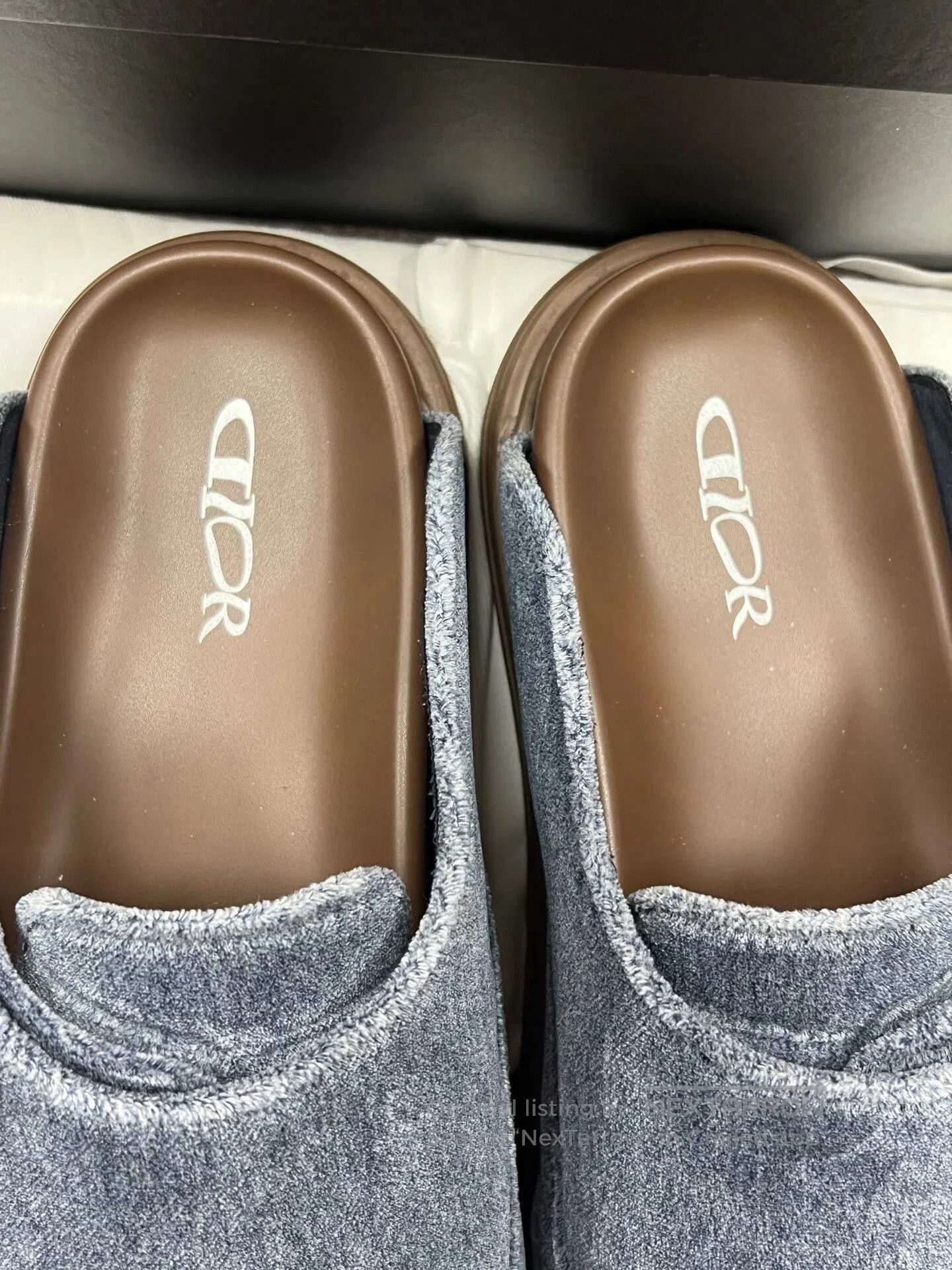 Dior Dior Blue Suede Birkenstock Slippers. Size US 10 / EU 43 - 3 Thumbnail