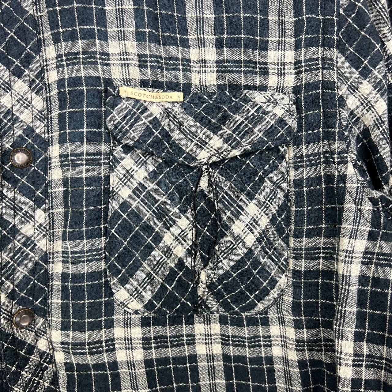 Scotch & Soda Scotch & Soda Large Plaid Long Sleeve Button Down Shirt Men Size US L / EU 52-54 / 3 - 5 Thumbnail