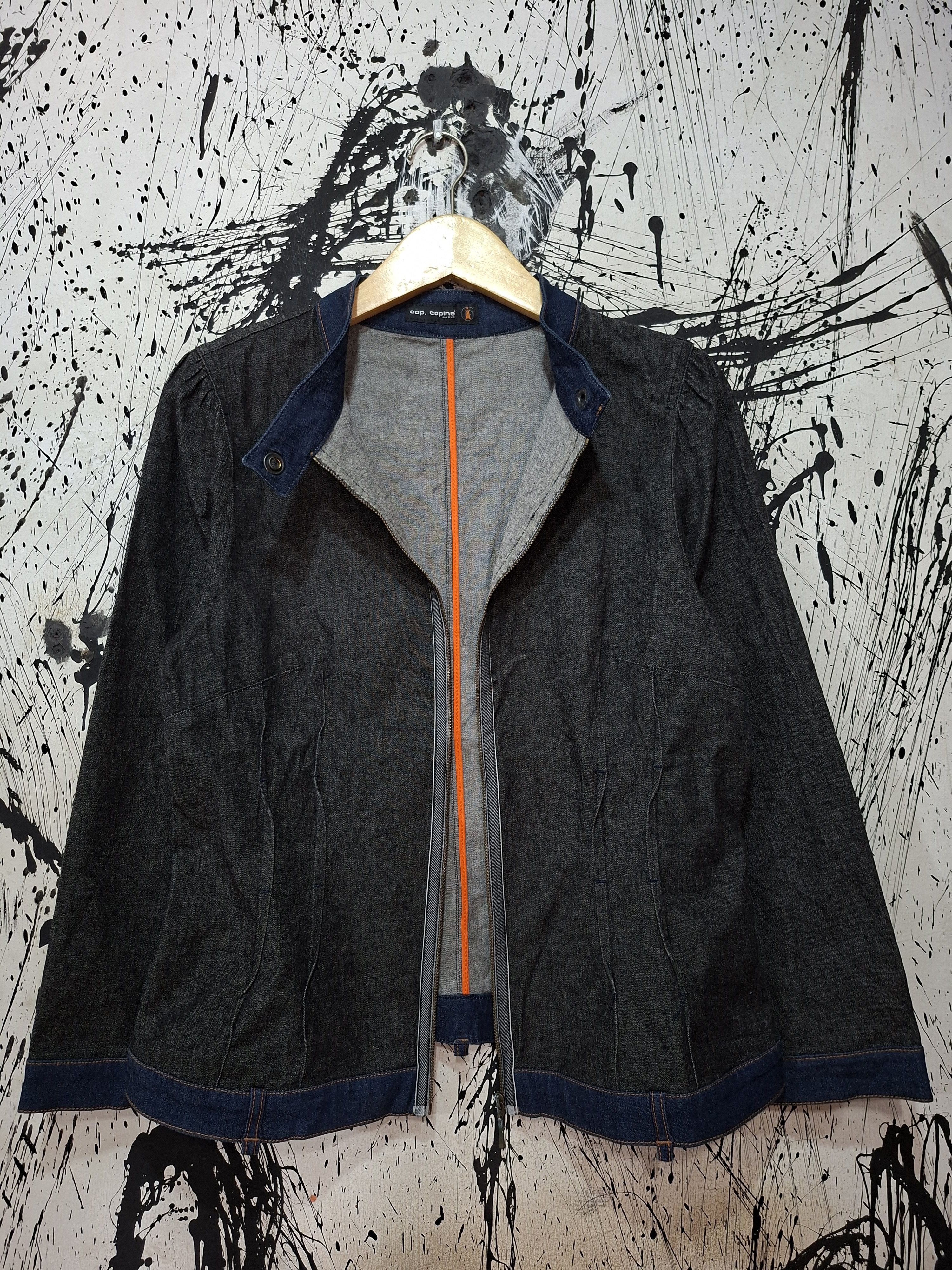 Cop Copine COP COPINE PARIS MANDARIN COLAR DENIM JACKET Size M / US 6-8 / IT 42-44 - 1 Thumbnail
